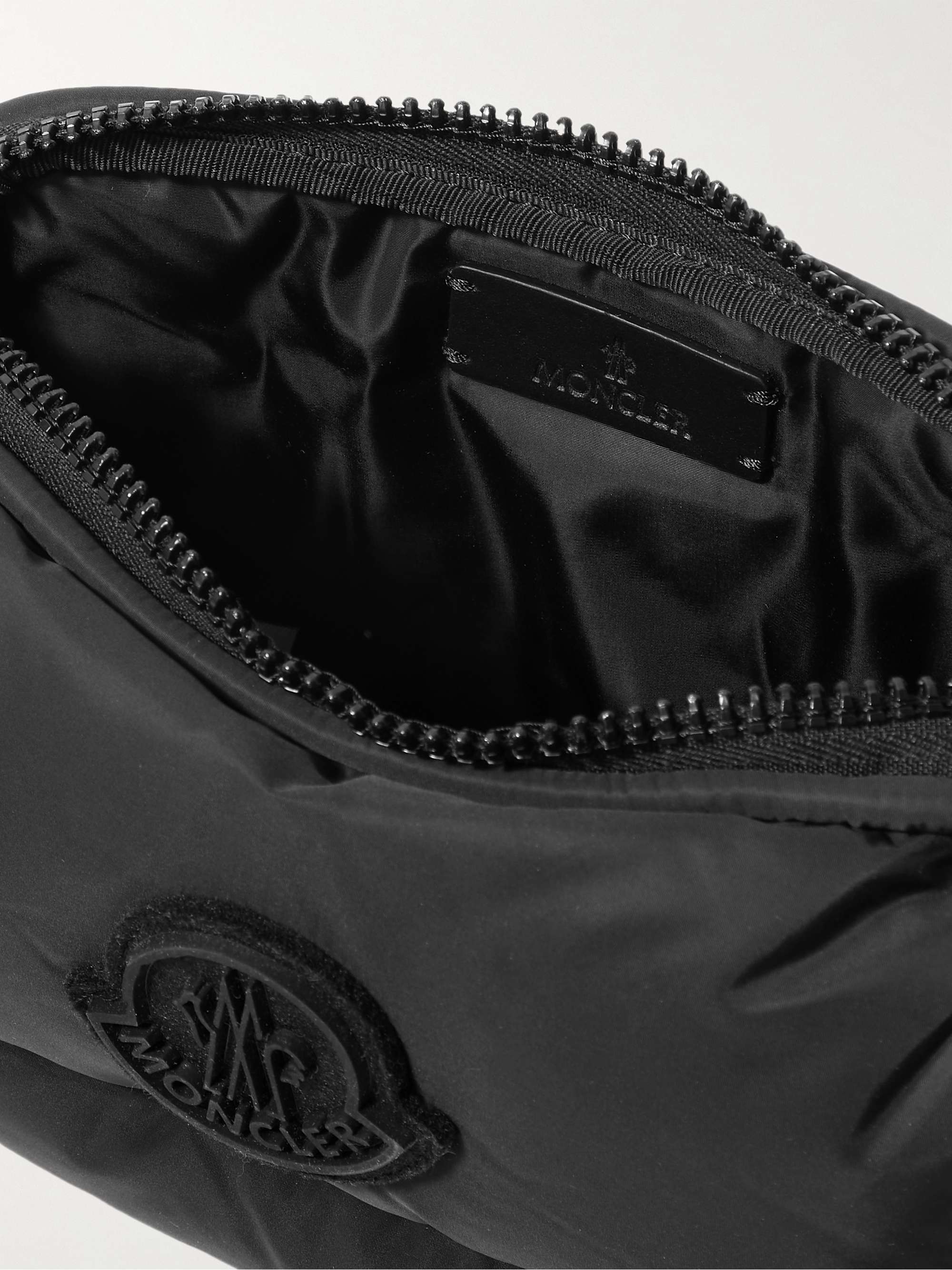 MONCLER Legere Logo-Appliquéd Quilted Shell Messenger Bag