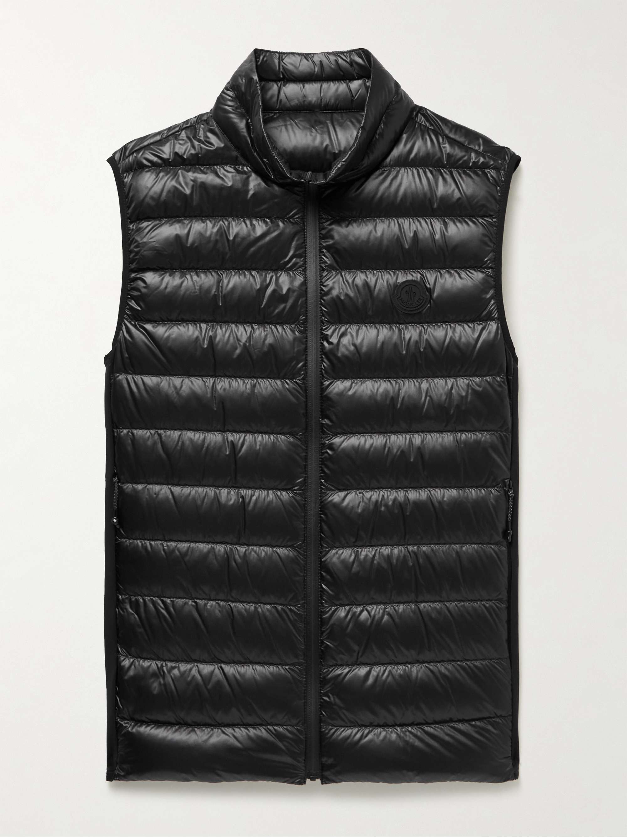 MONCLER Delpy Slim-Fit Quilted Nylon-Ripstop and Stretch-Jersey Down Gilet