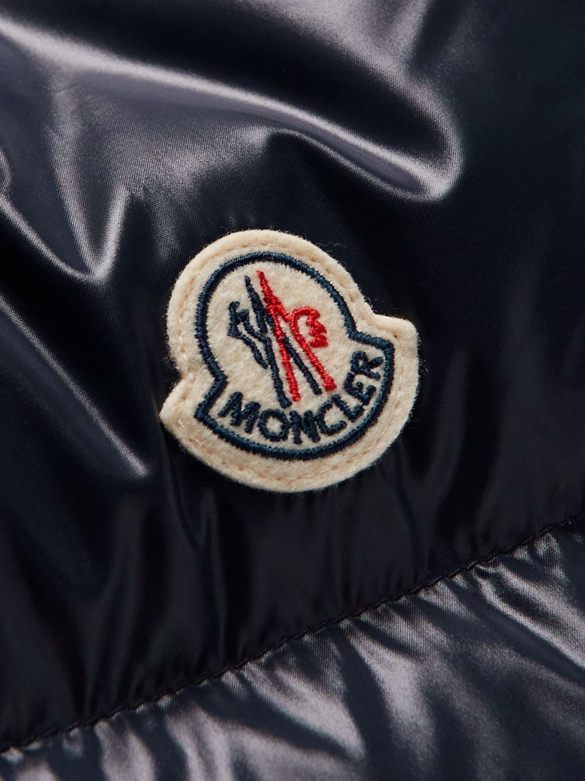 MONCLER Coutard Quilted Glossed-Shell Hooded Down Jacket