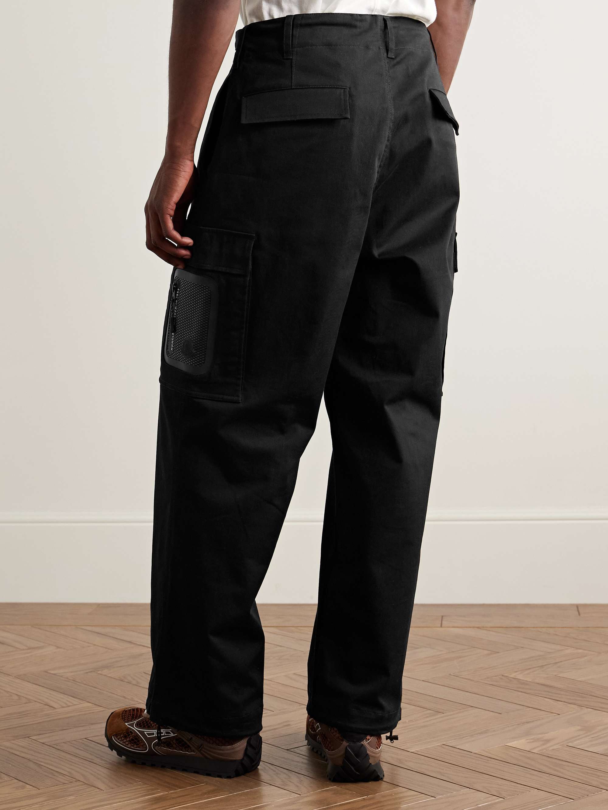 MONCLER Cotton-Blend Twill Cargo Trousers