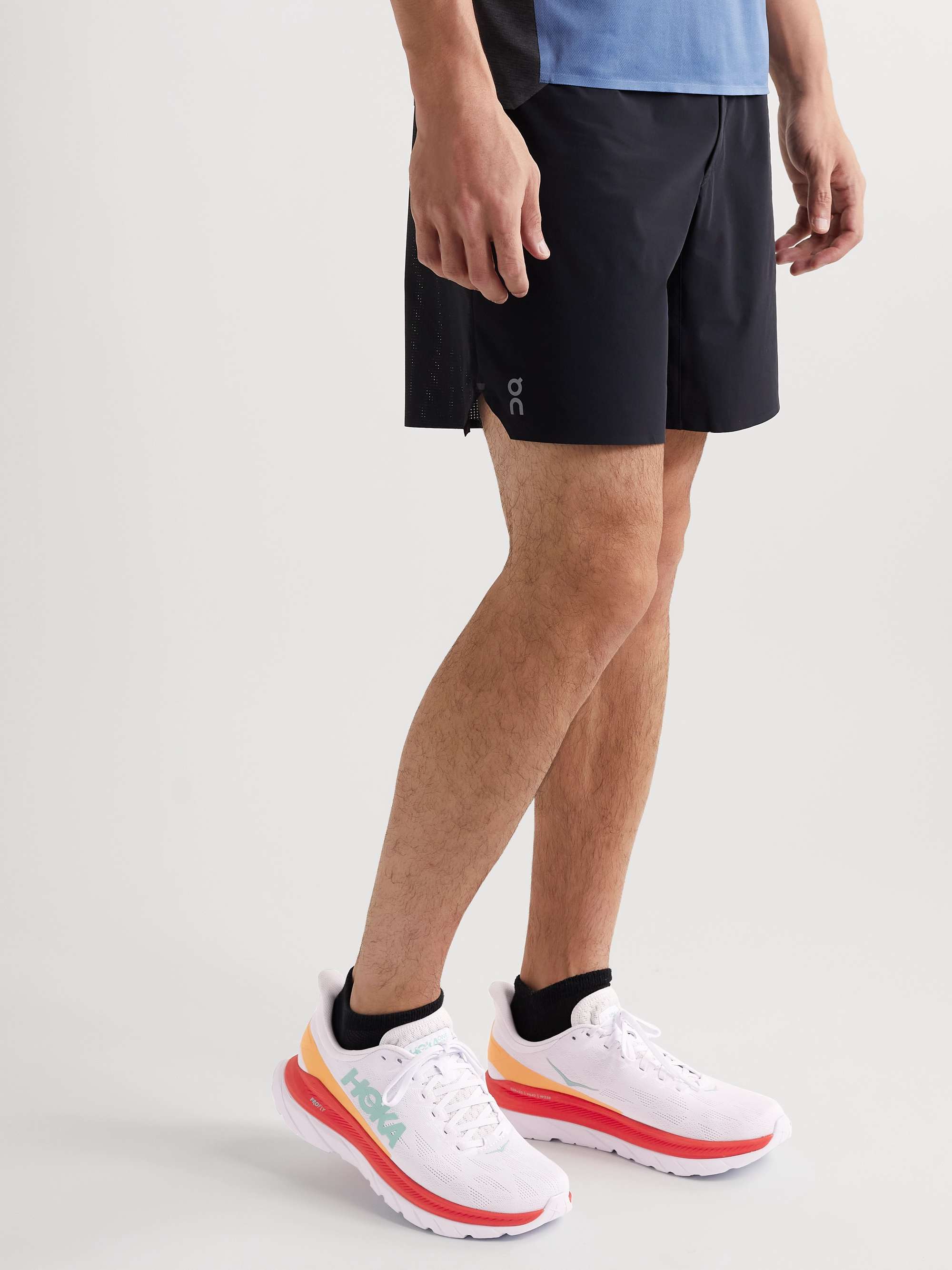 HOKA Mach 4 Rubber-Trimmed Mesh Running Sneakers