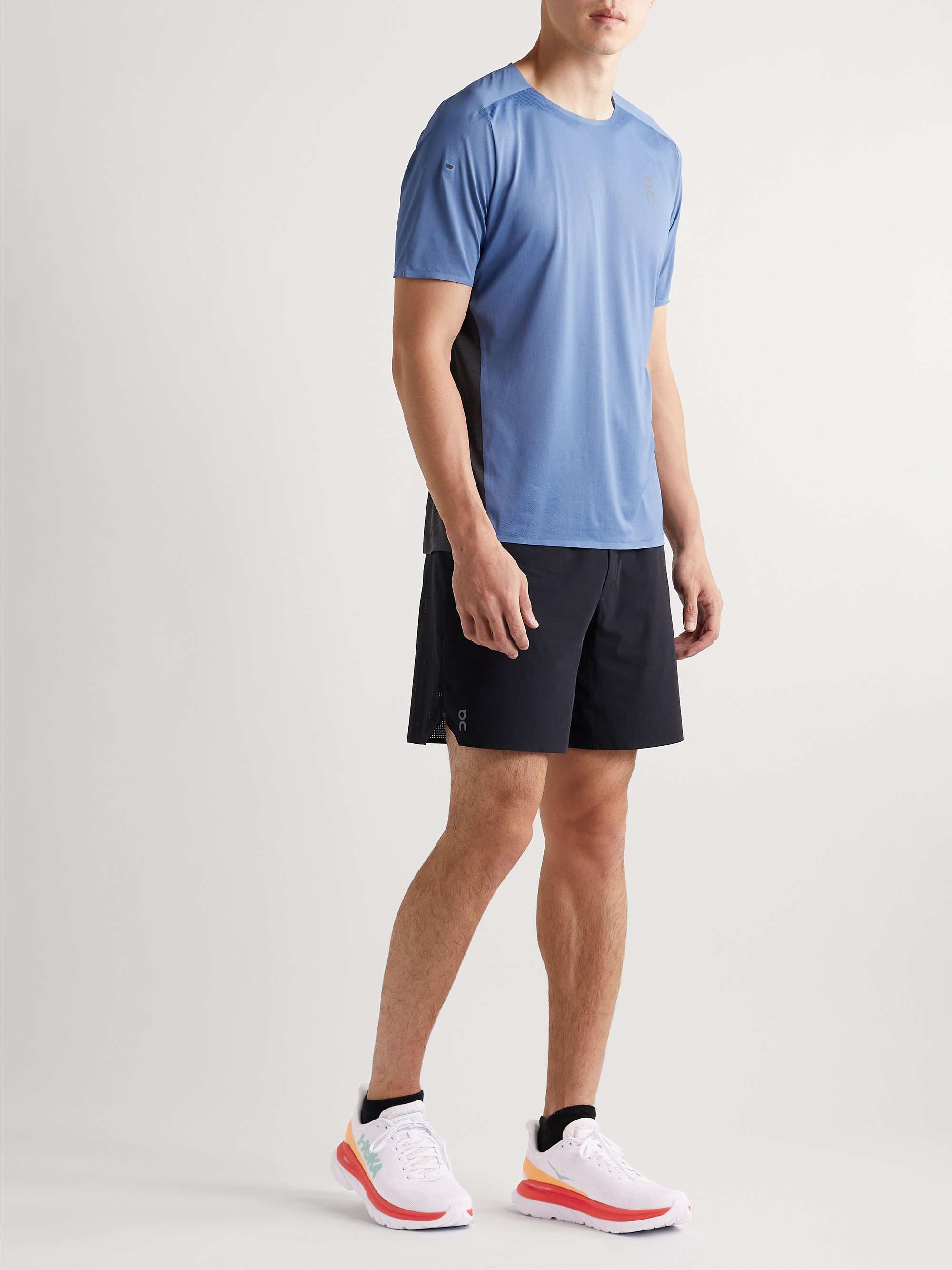 HOKA Mach 4 Rubber-Trimmed Mesh Running Sneakers