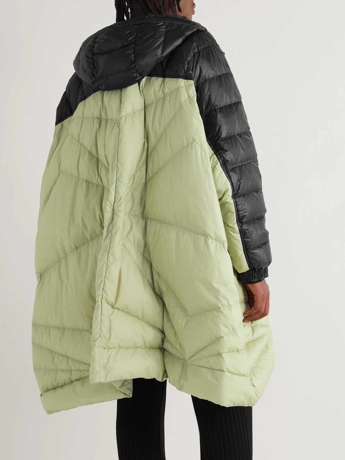 Shop Moncler Genius 2 Moncler 1952 Kodiara Oversized Quilted Recycled Nylon-ripstop Hooded Down Jacket In Green