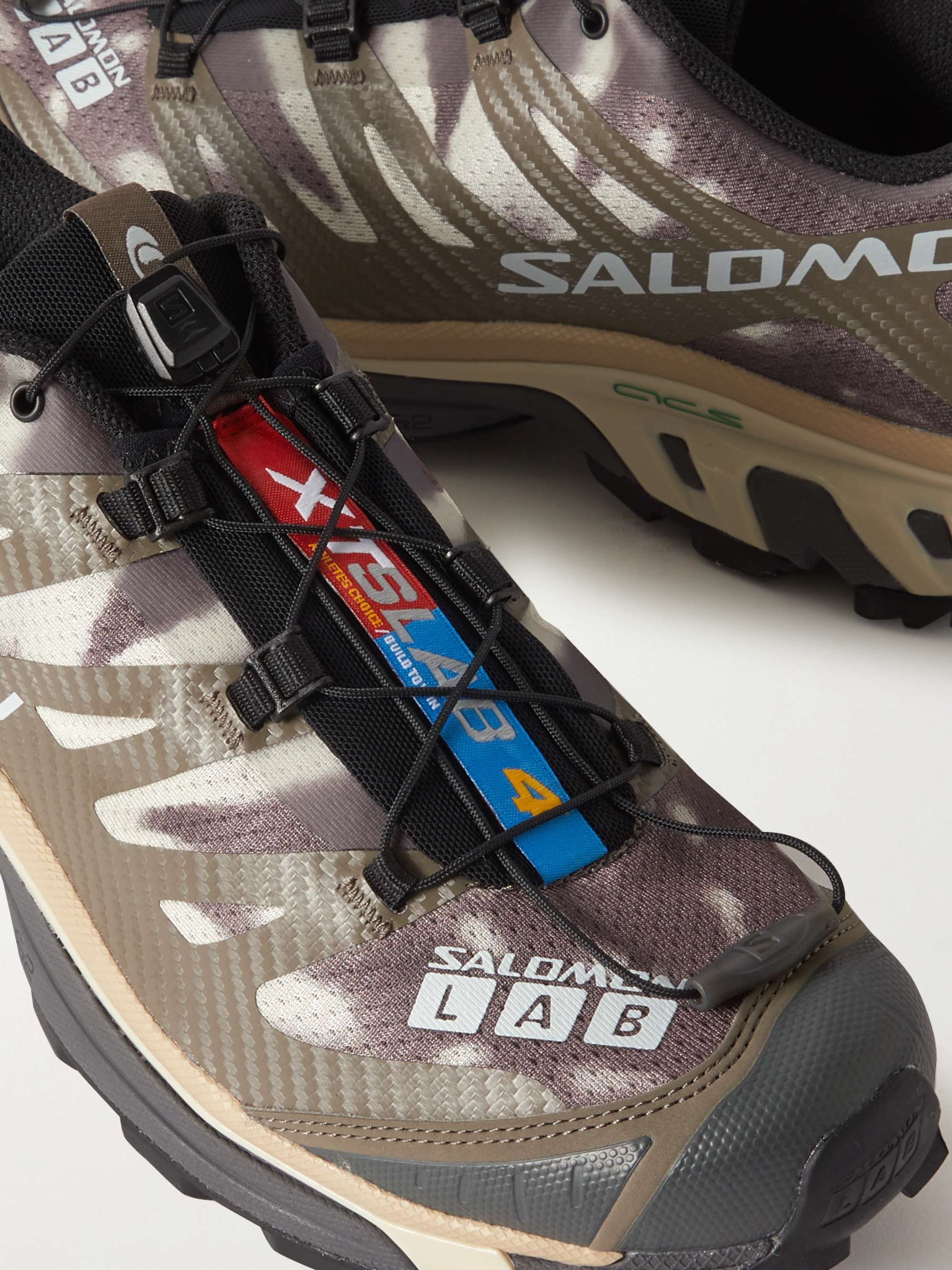 SALOMON XT-4 Advanced Rubber-Trimmed Coated-Mesh Running Sneakers