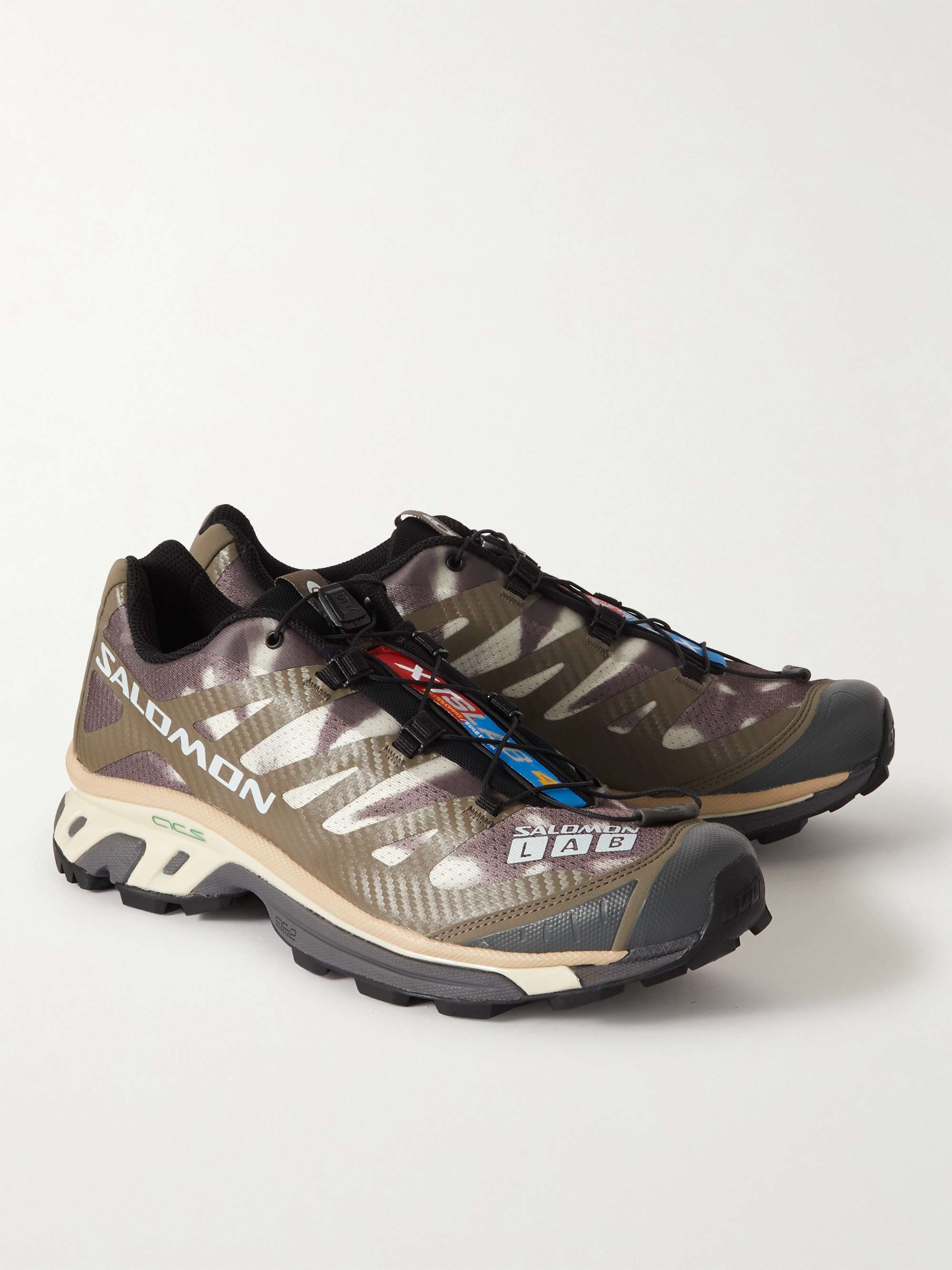 SALOMON XT-4 Advanced Rubber-Trimmed Coated-Mesh Running Sneakers