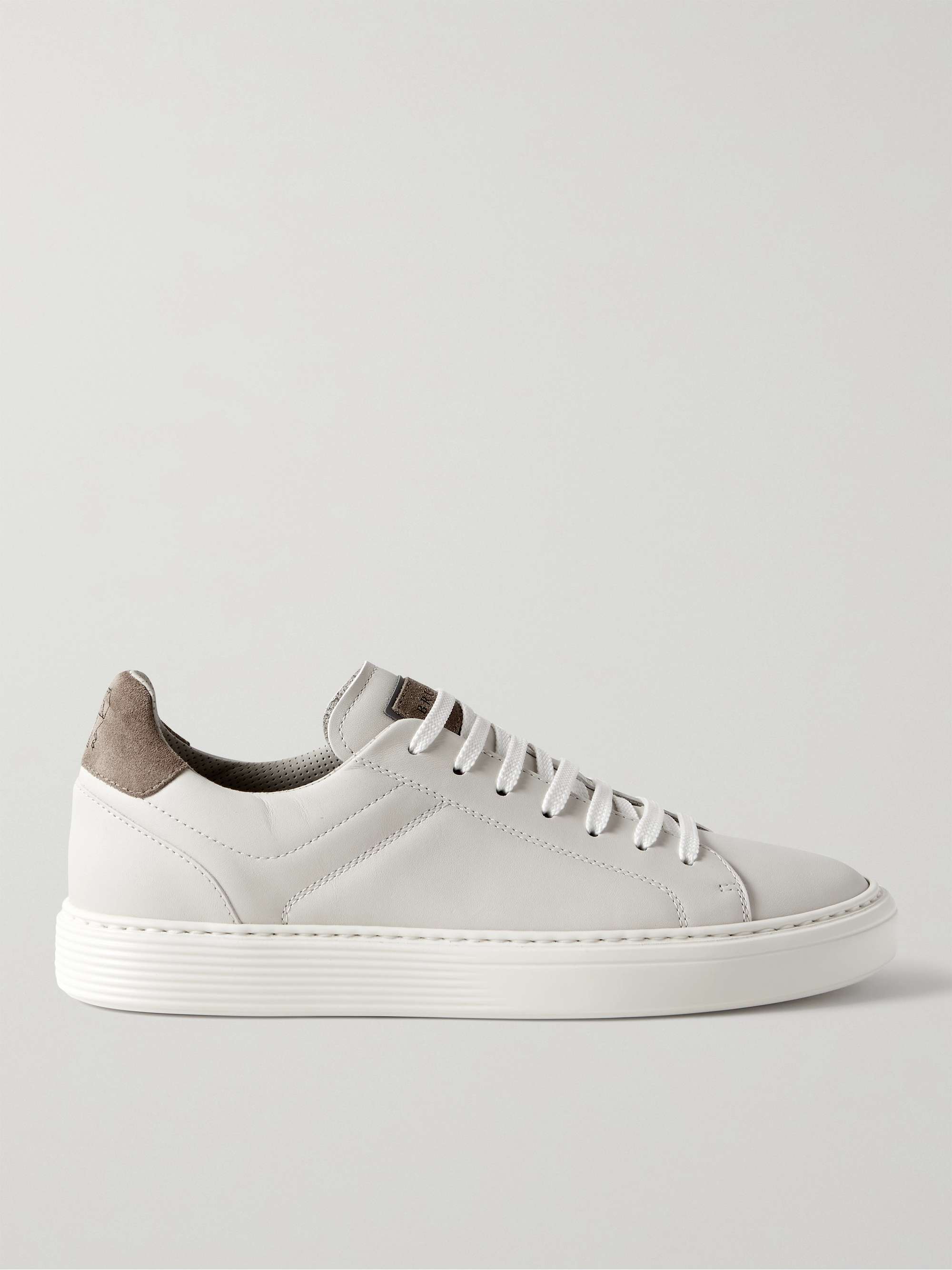 Vuiligheid Autonomie binnen BRUNELLO CUCINELLI Suede-Trimmed Leather Sneakers | MR PORTER