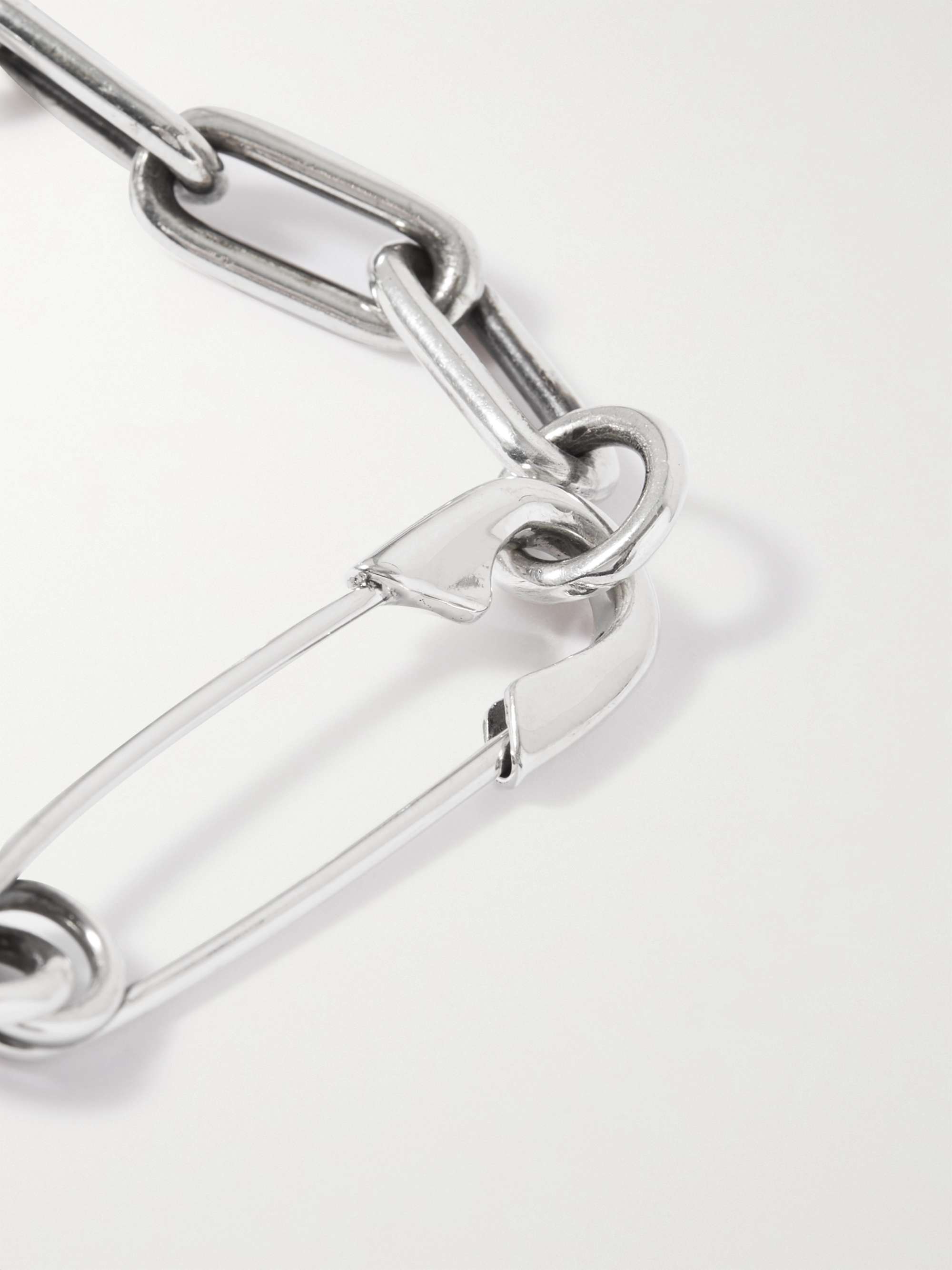 JAM HOMEMADE Safety Pin Sterling Silver Bracelet
