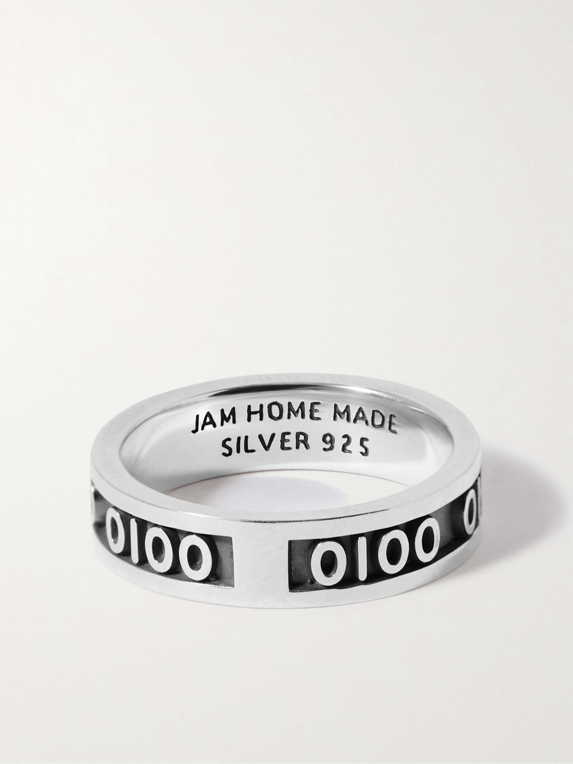 JAM HOMEMADE Sterling Silver and Enamel Ring