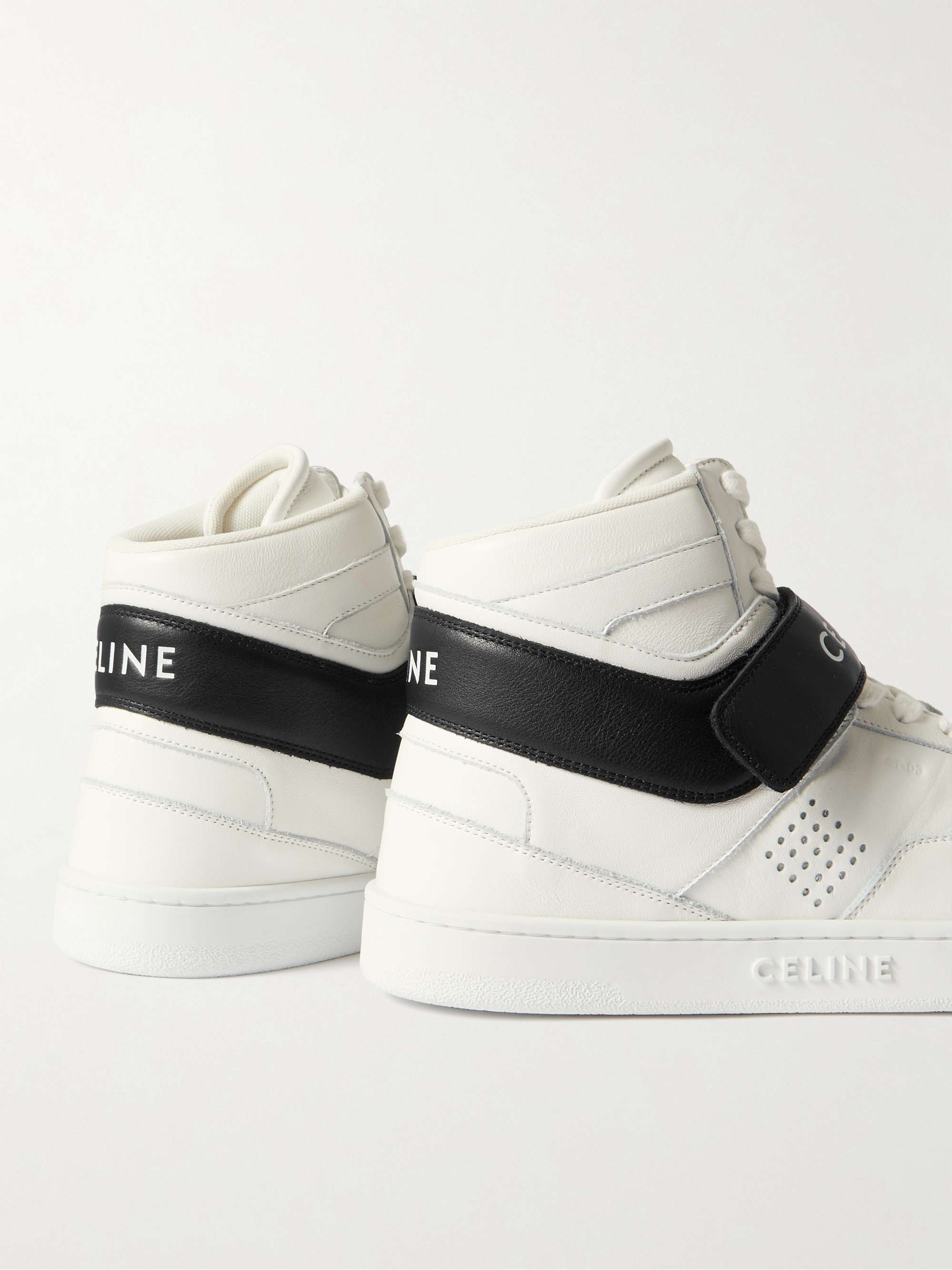 CELINE HOMME Ct-03 Leather High-Top Sneakers