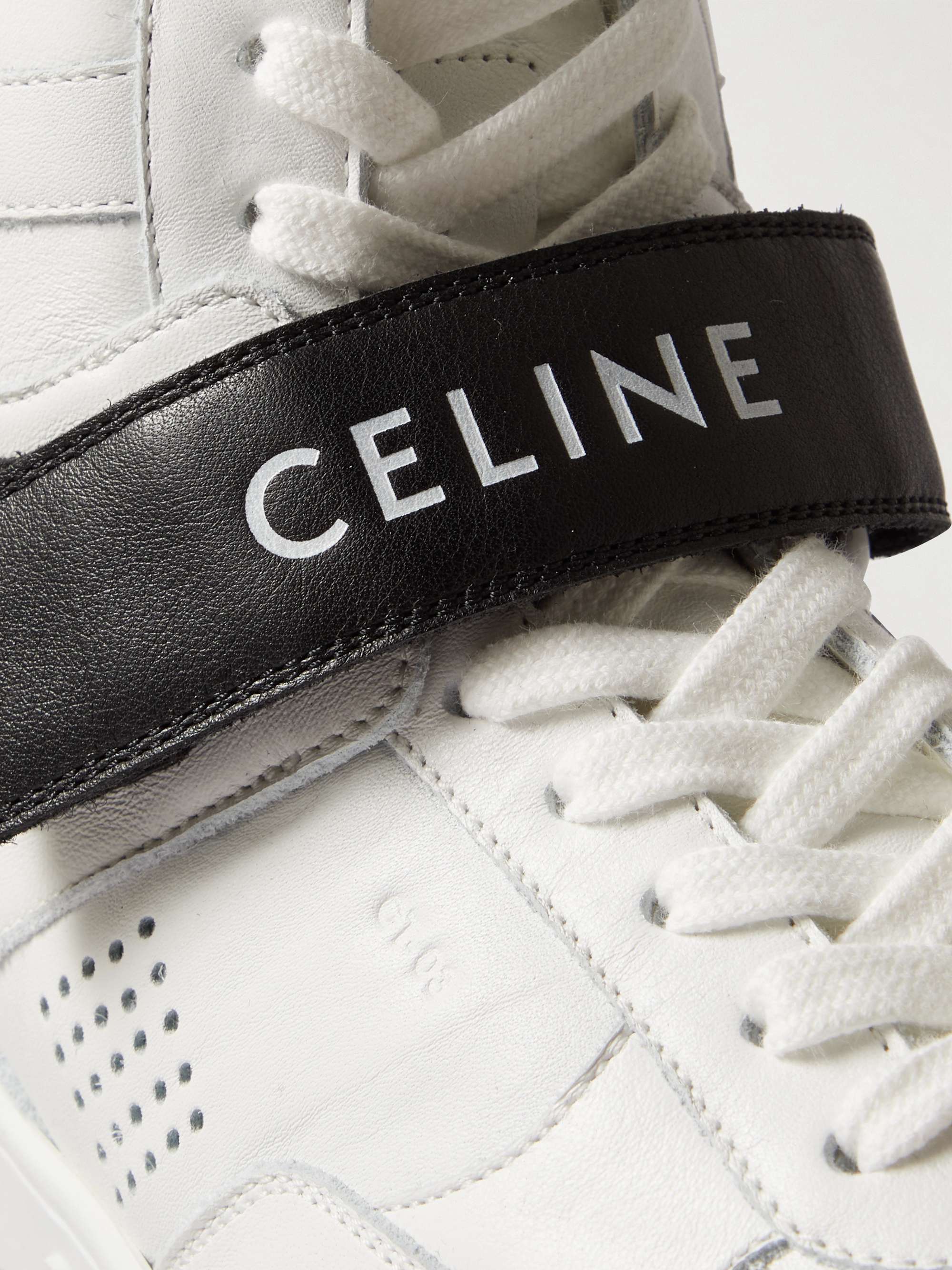 CELINE HOMME Ct-03 Leather High-Top Sneakers