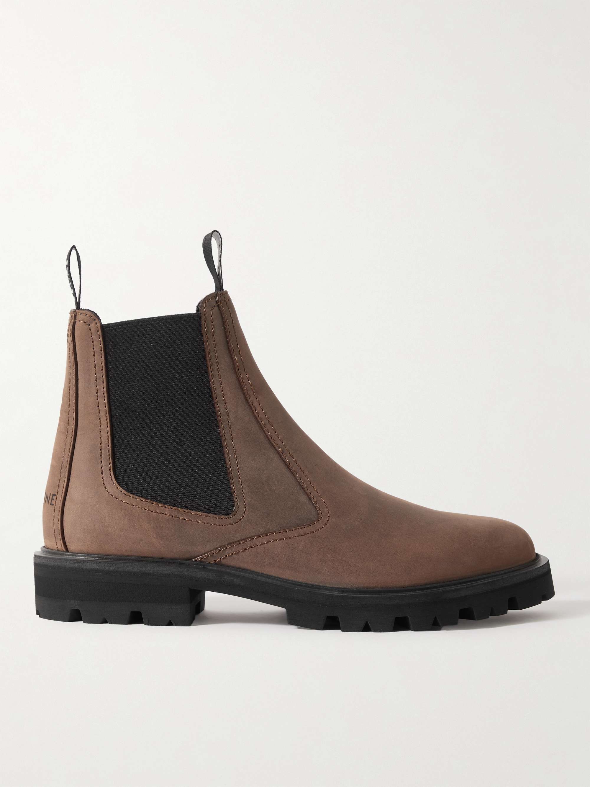 CELINE HOMME Margaret Waxed-Leather Chelsea Boots for Men | MR PORTER