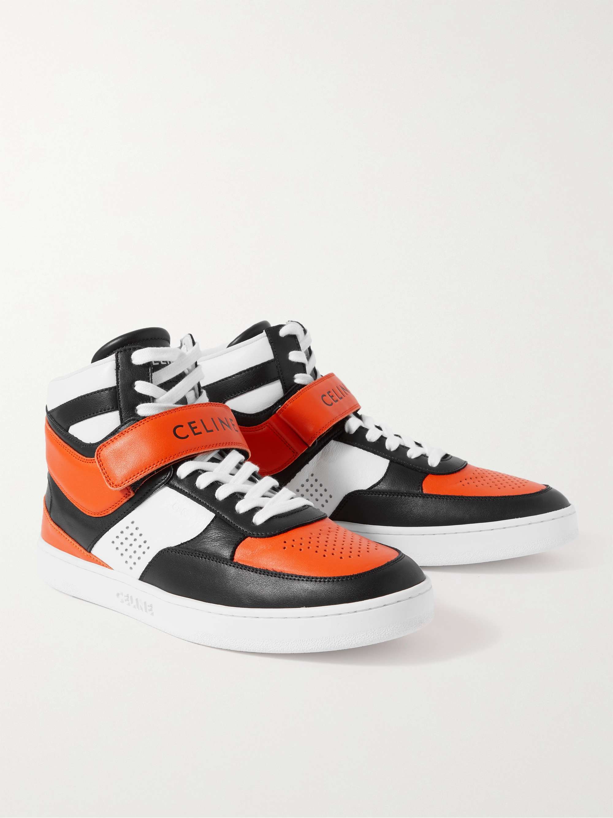 CELINE CT-03 Leather High-Top Sneakers