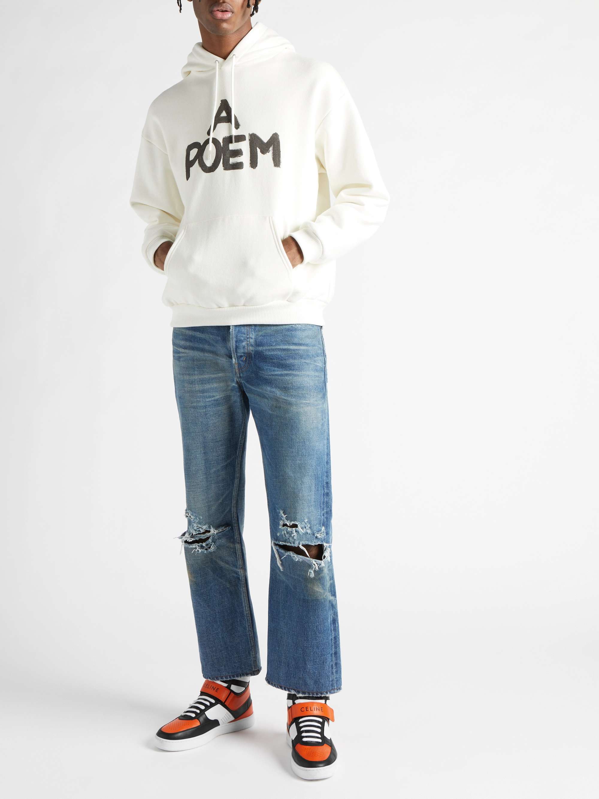 CELINE CT-03 Leather High-Top Sneakers