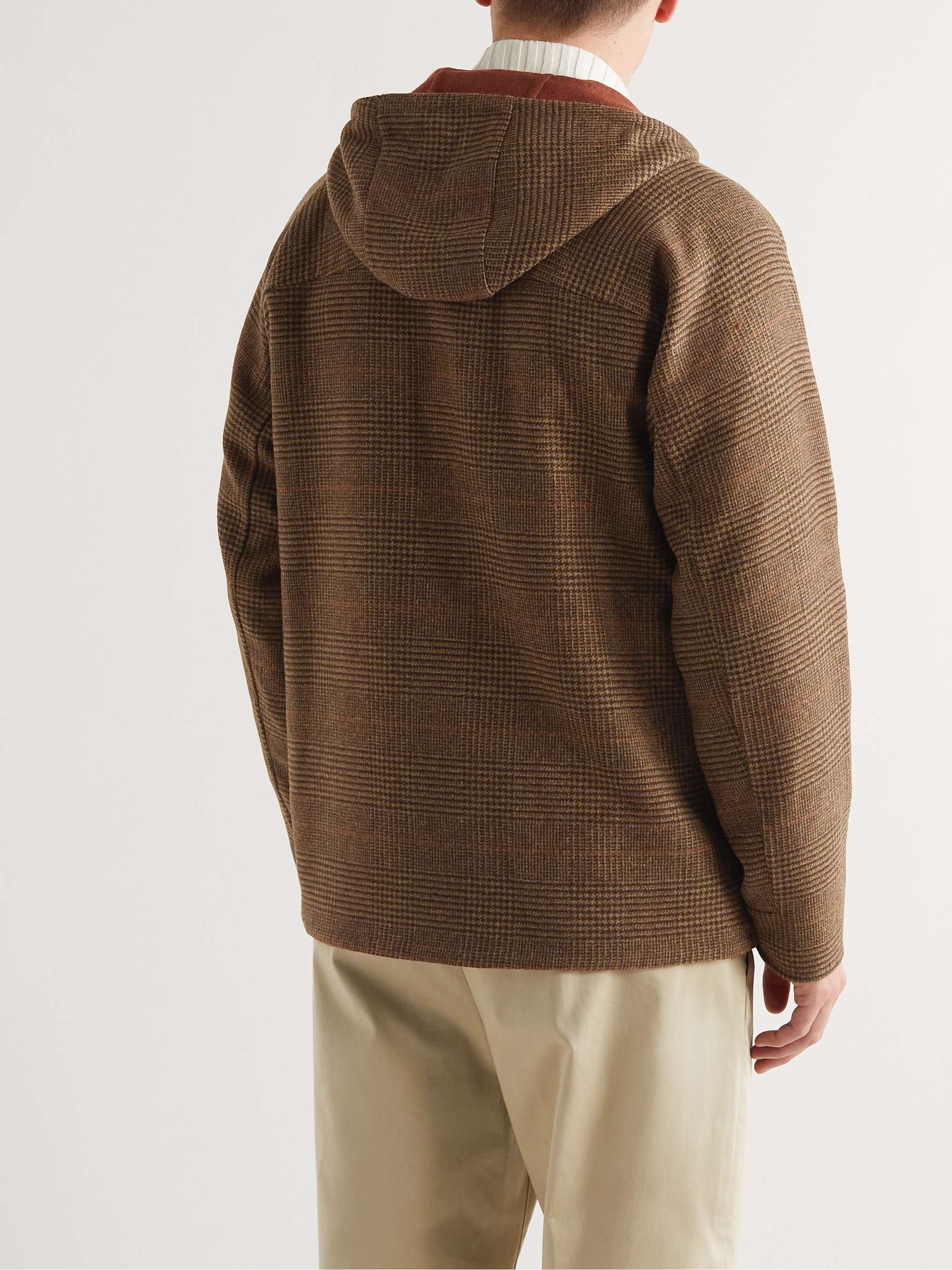 LORO PIANA Haldon Reversible Checked Cashmere Hooded Jacket