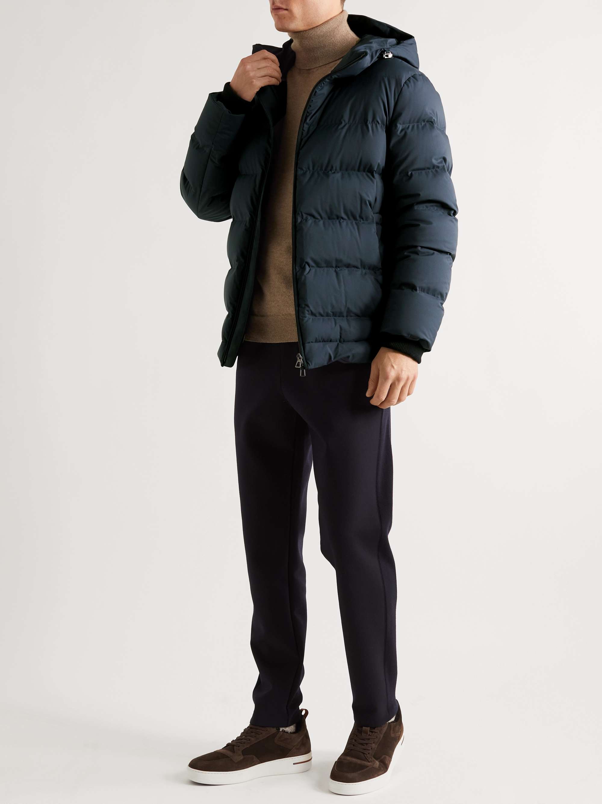 LORO PIANA Fillmore Slim-Fit Quilted Storm System Shell Hooded Down Jacket