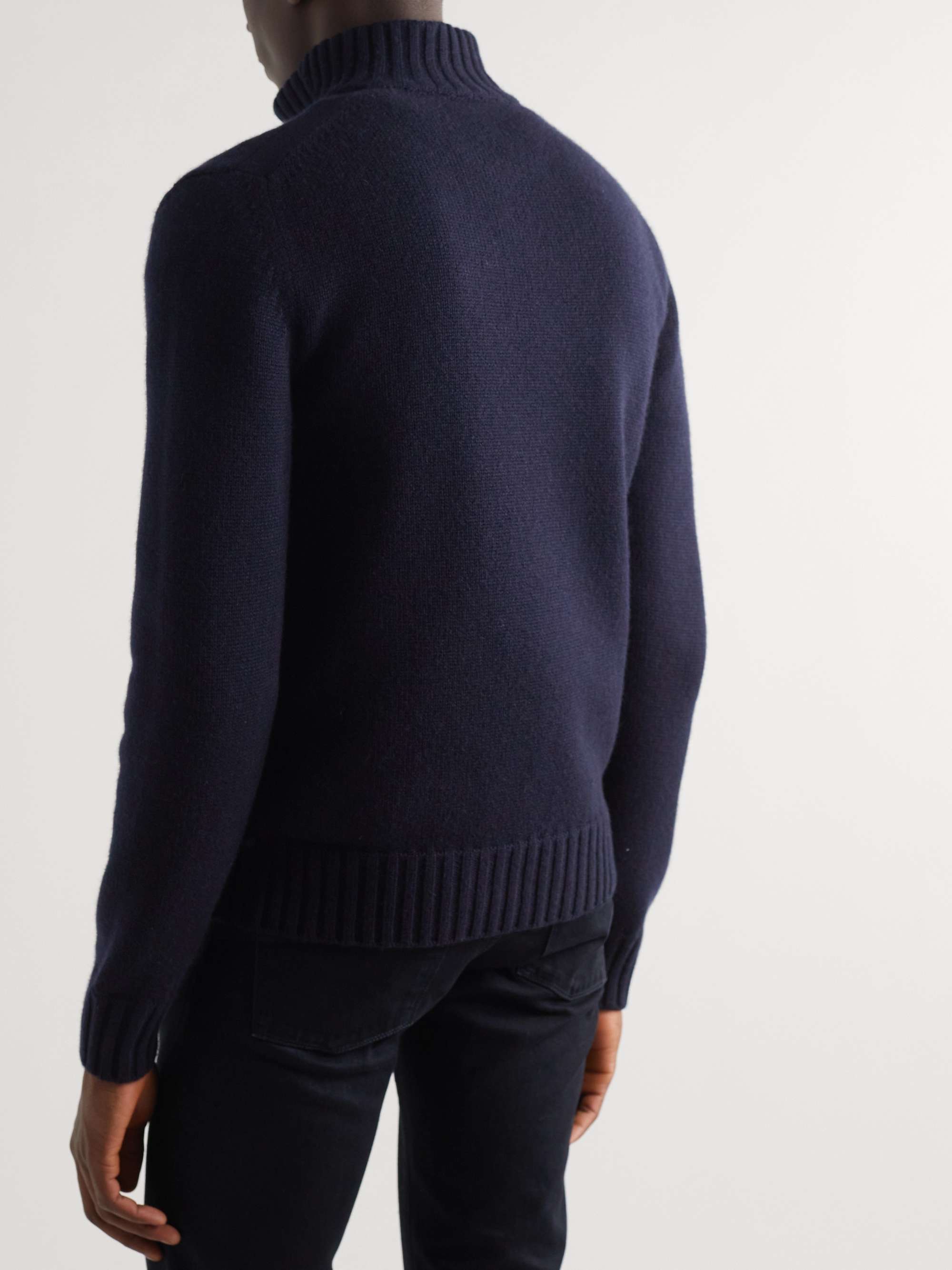 LORO PIANA Grafton Cashmere Half-Zip Sweater