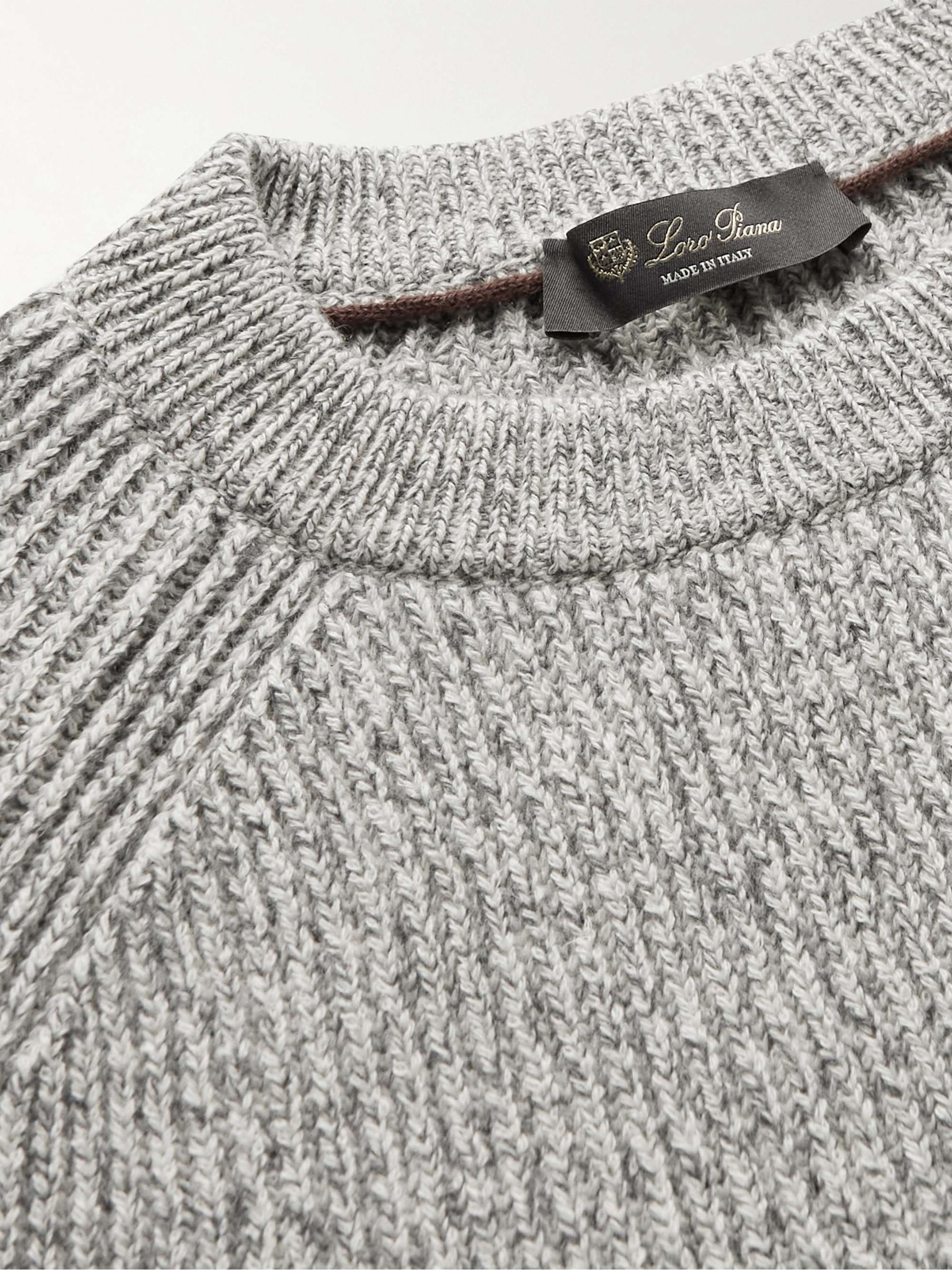 LORO PIANA Ribbed Cashmere Sweater