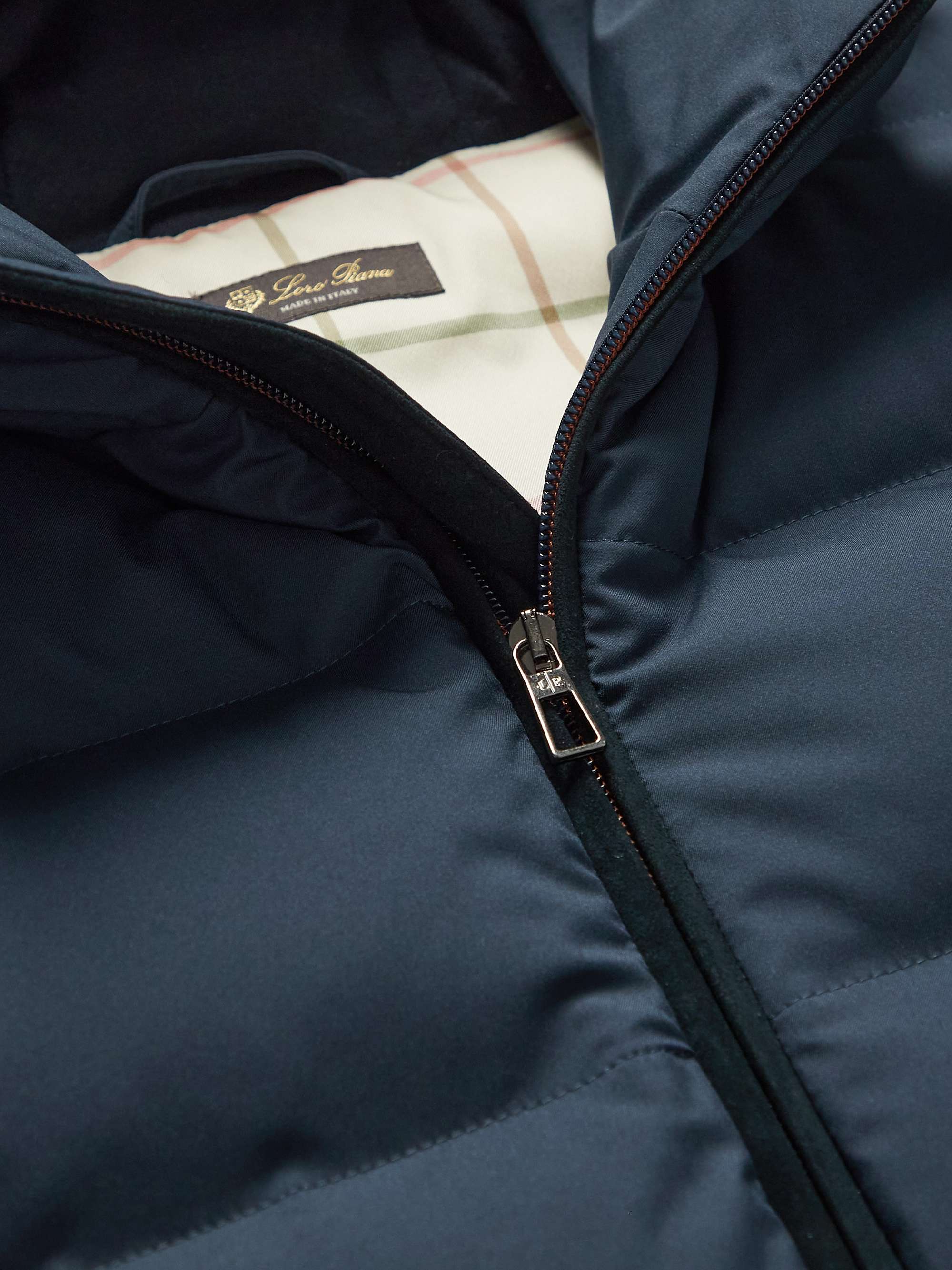 LORO PIANA Fillmore Slim-Fit Quilted Storm System Shell Hooded Down Gilet