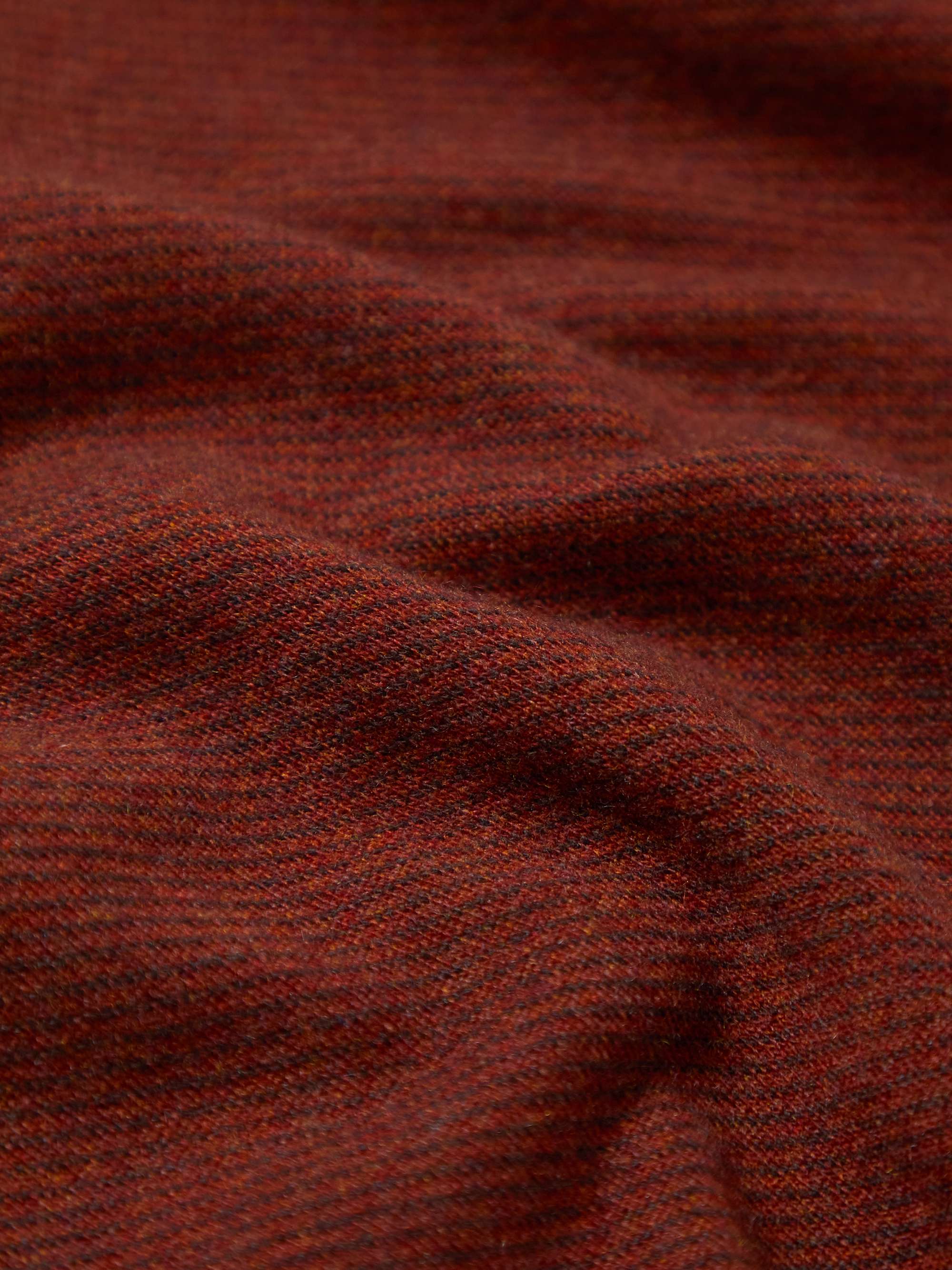 LORO PIANA Roadster Striped Cashmere Half-Zip Sweater
