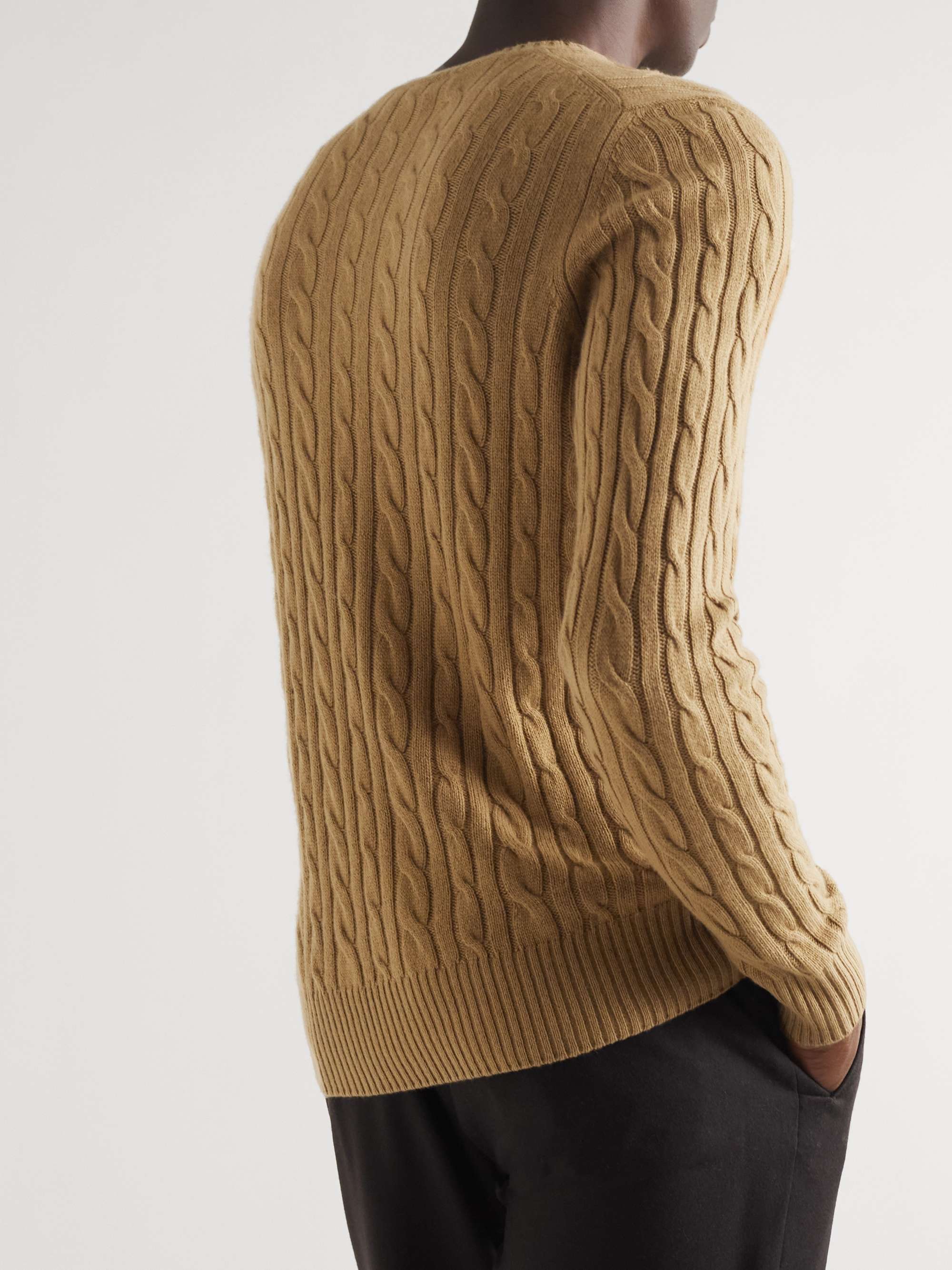 LORO PIANA Cable-Knit Baby Cashmere Sweater
