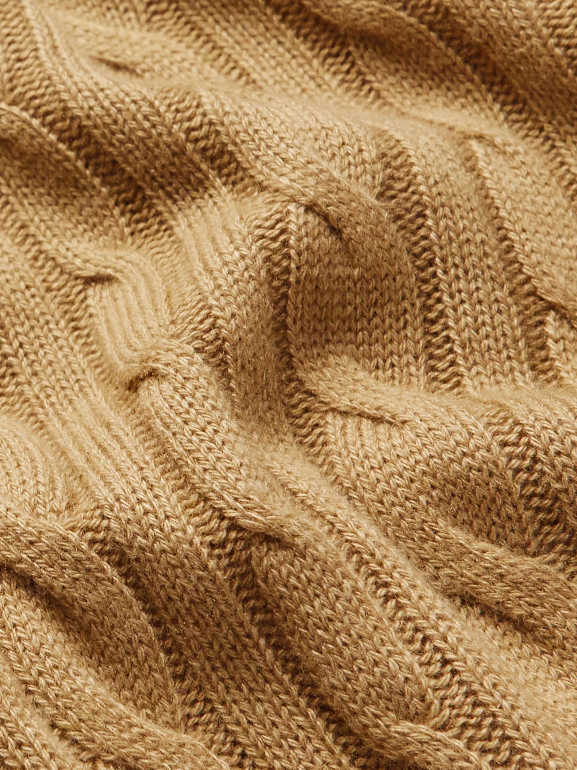 LORO PIANA Cable-Knit Baby Cashmere Sweater