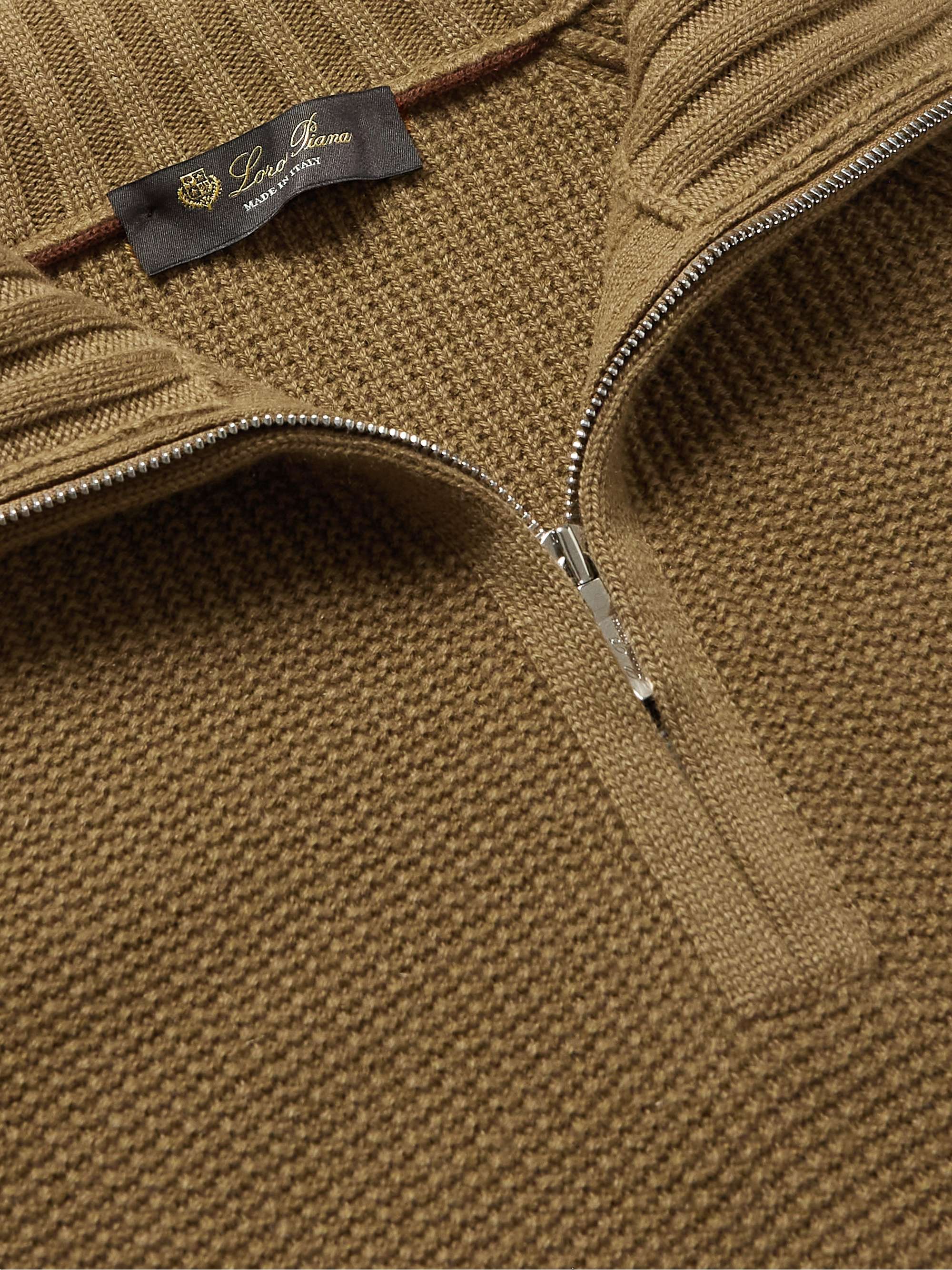 LORO PIANA Cashmere Half-Zip Sweater