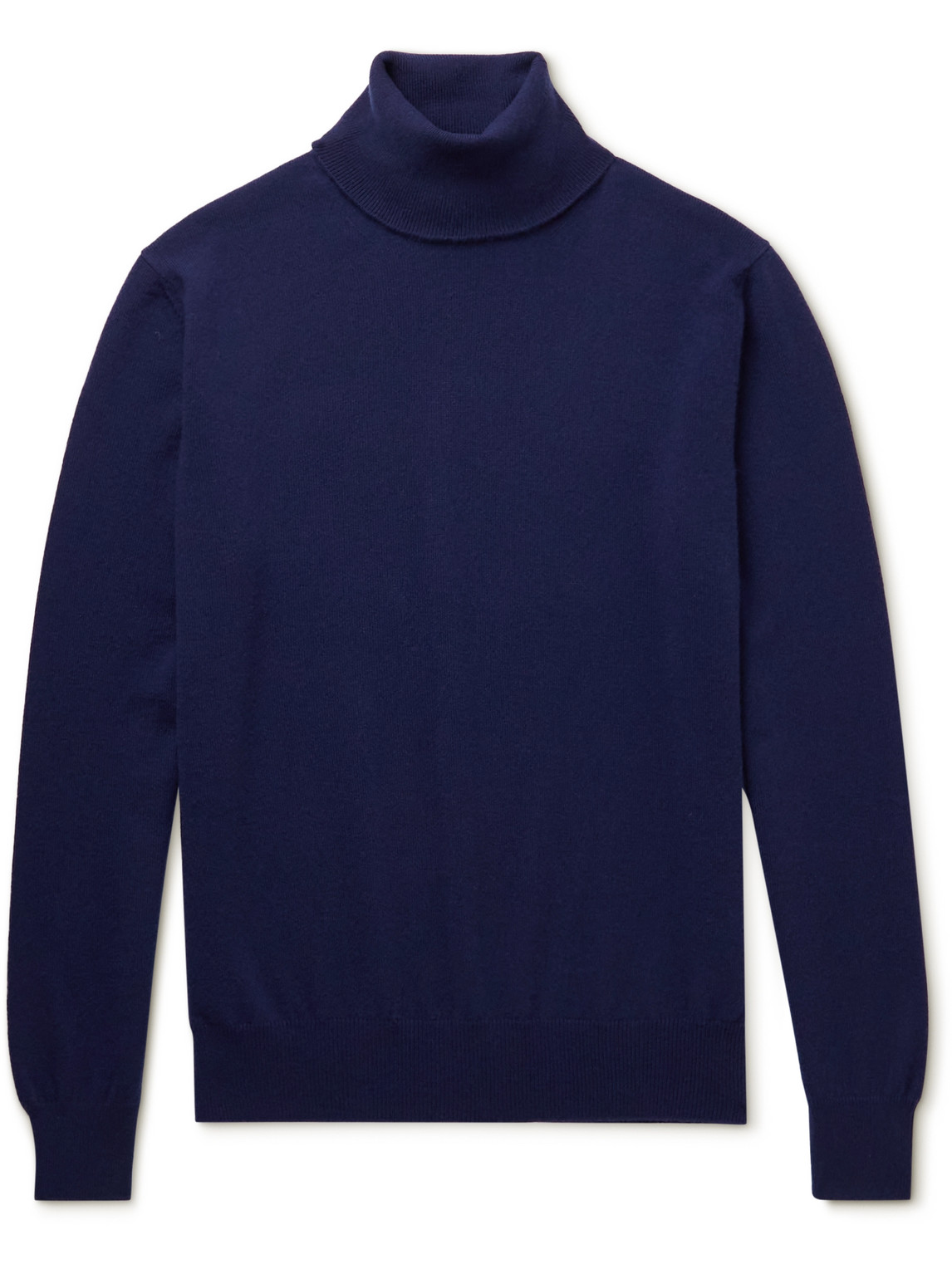 Loro Piana Baby Cashmere Rollneck Sweater In Blue