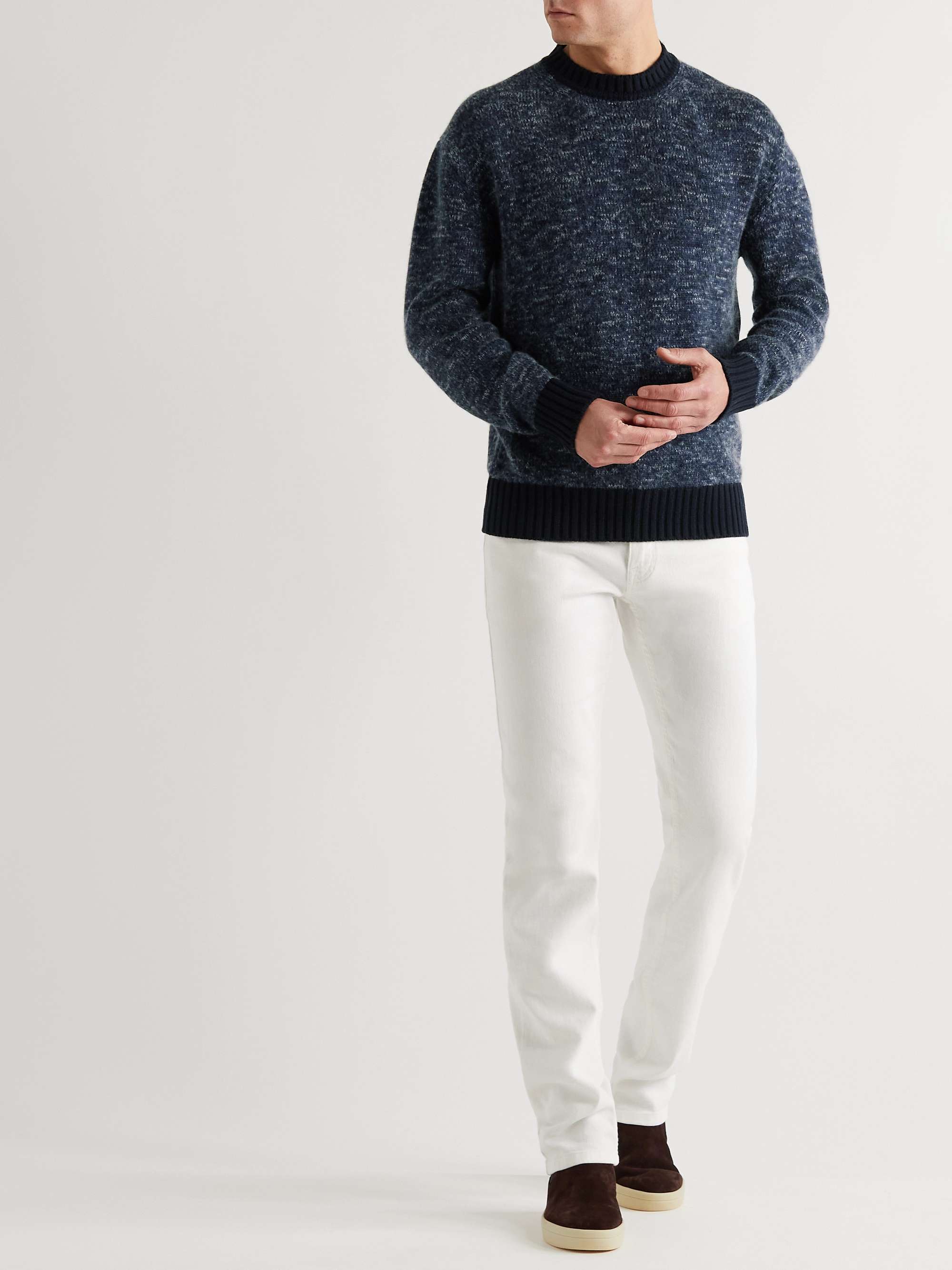 LORO PIANA Cashmere and Silk-Blend Sweater