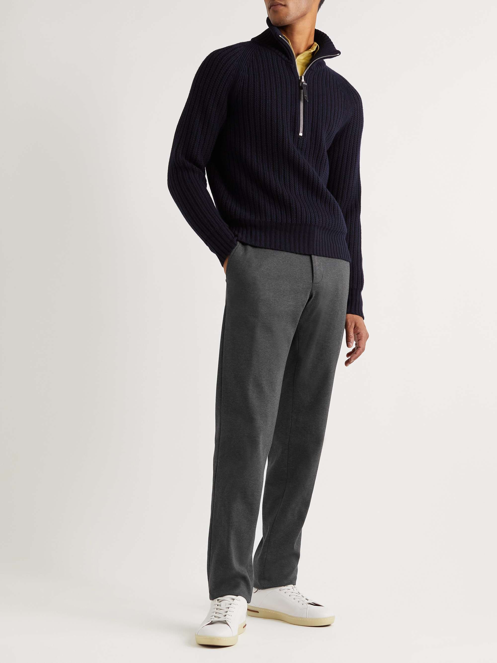 LORO PIANA Cotton-Jersey Trousers
