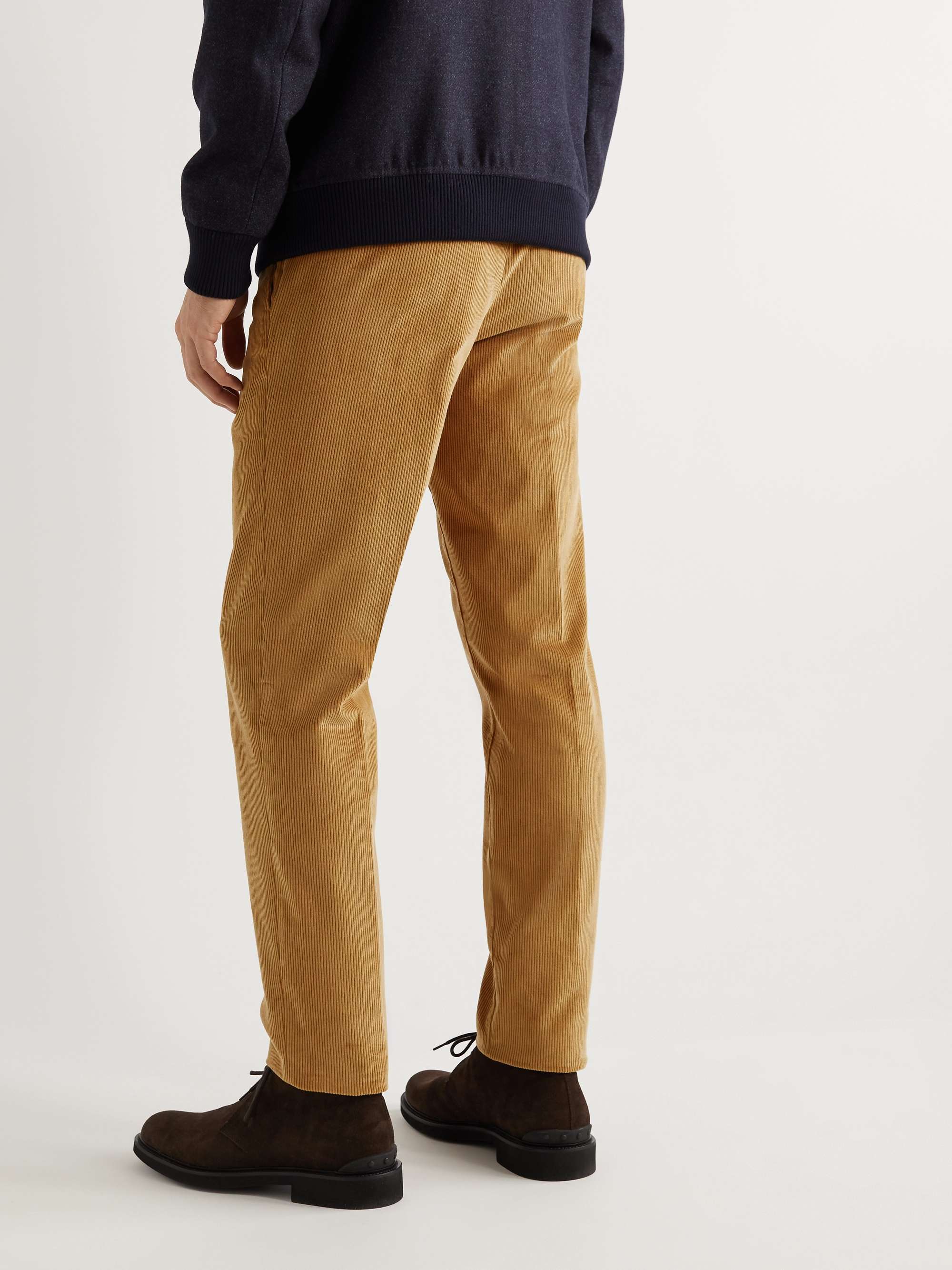 LORO PIANA Straight-Leg Cotton-Corduroy Trousers