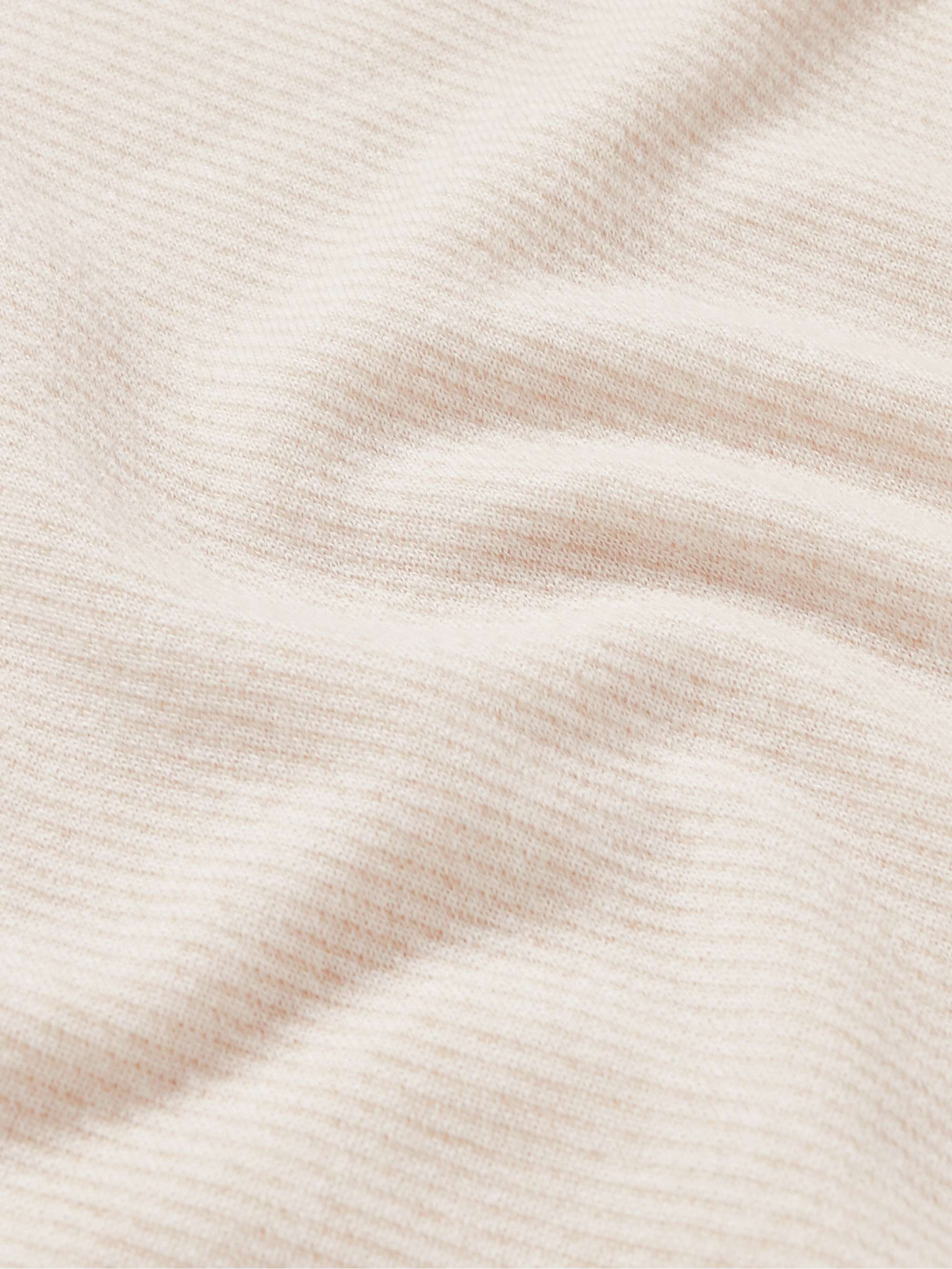 LORO PIANA Roadster Striped Cashmere Half-Zip Sweater