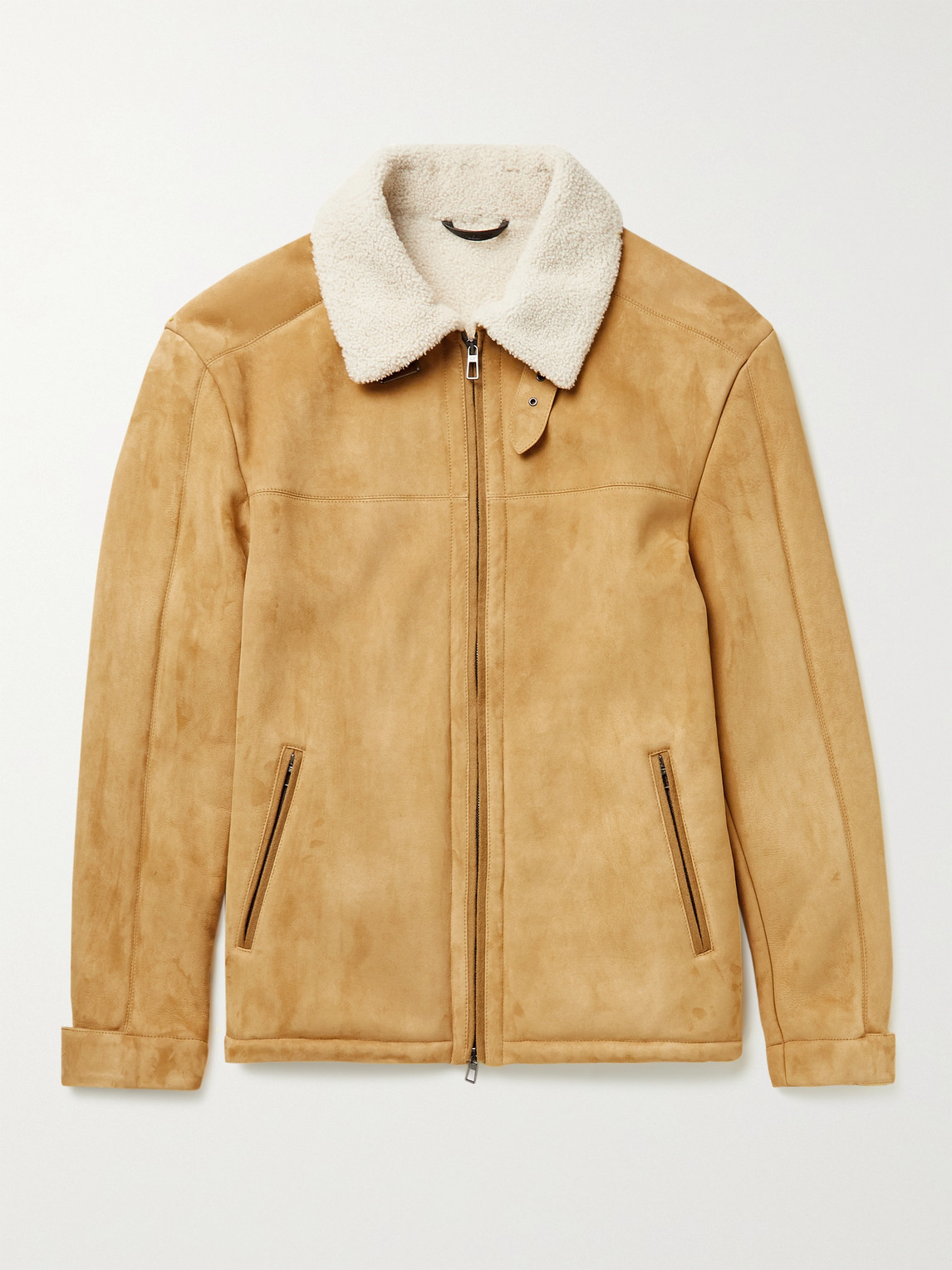Loro Piana Ravelstone Shearling-Lined Suede Jacketen