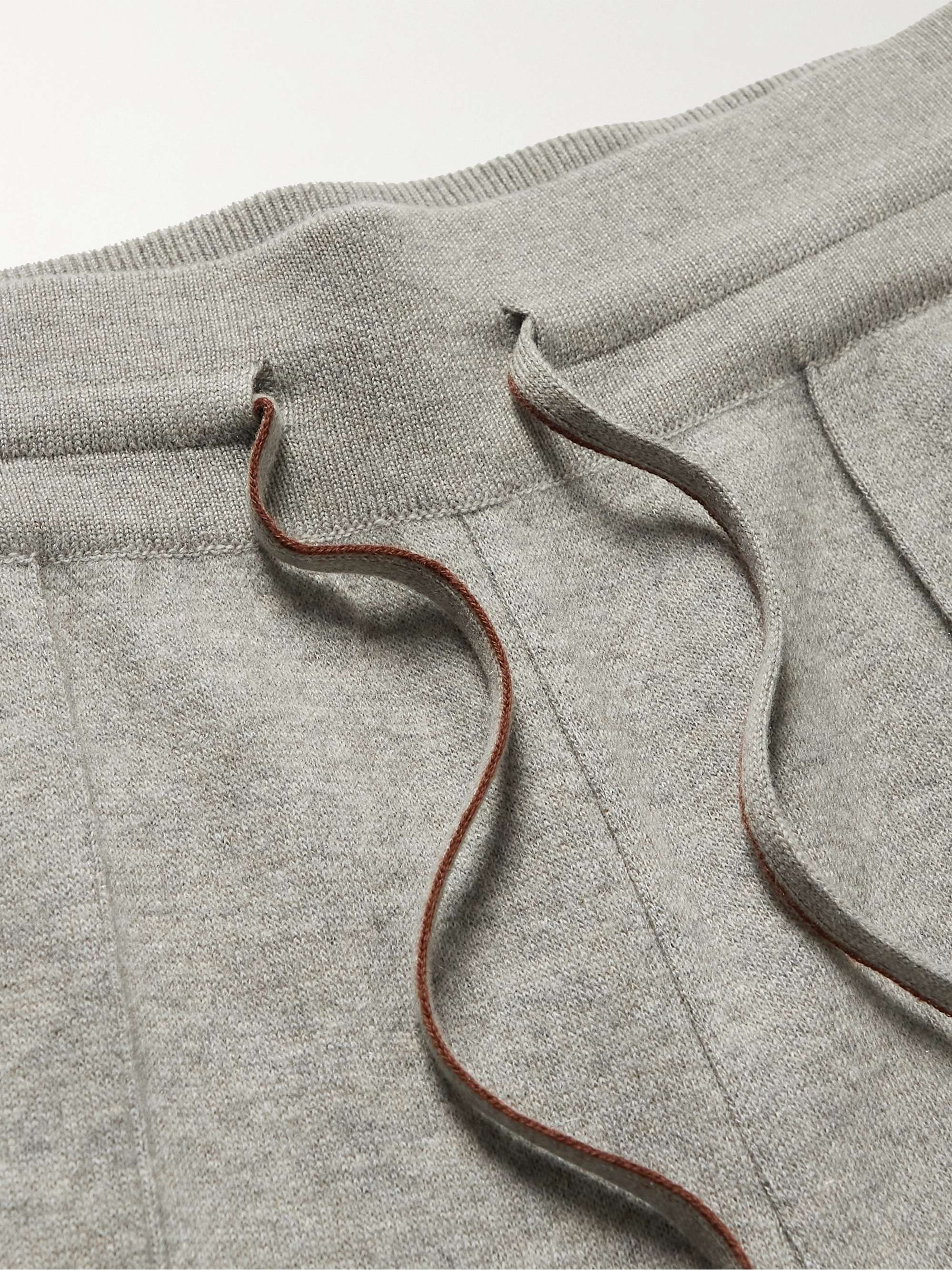 LORO PIANA Tapered Cashmere-Blend Sweatpants
