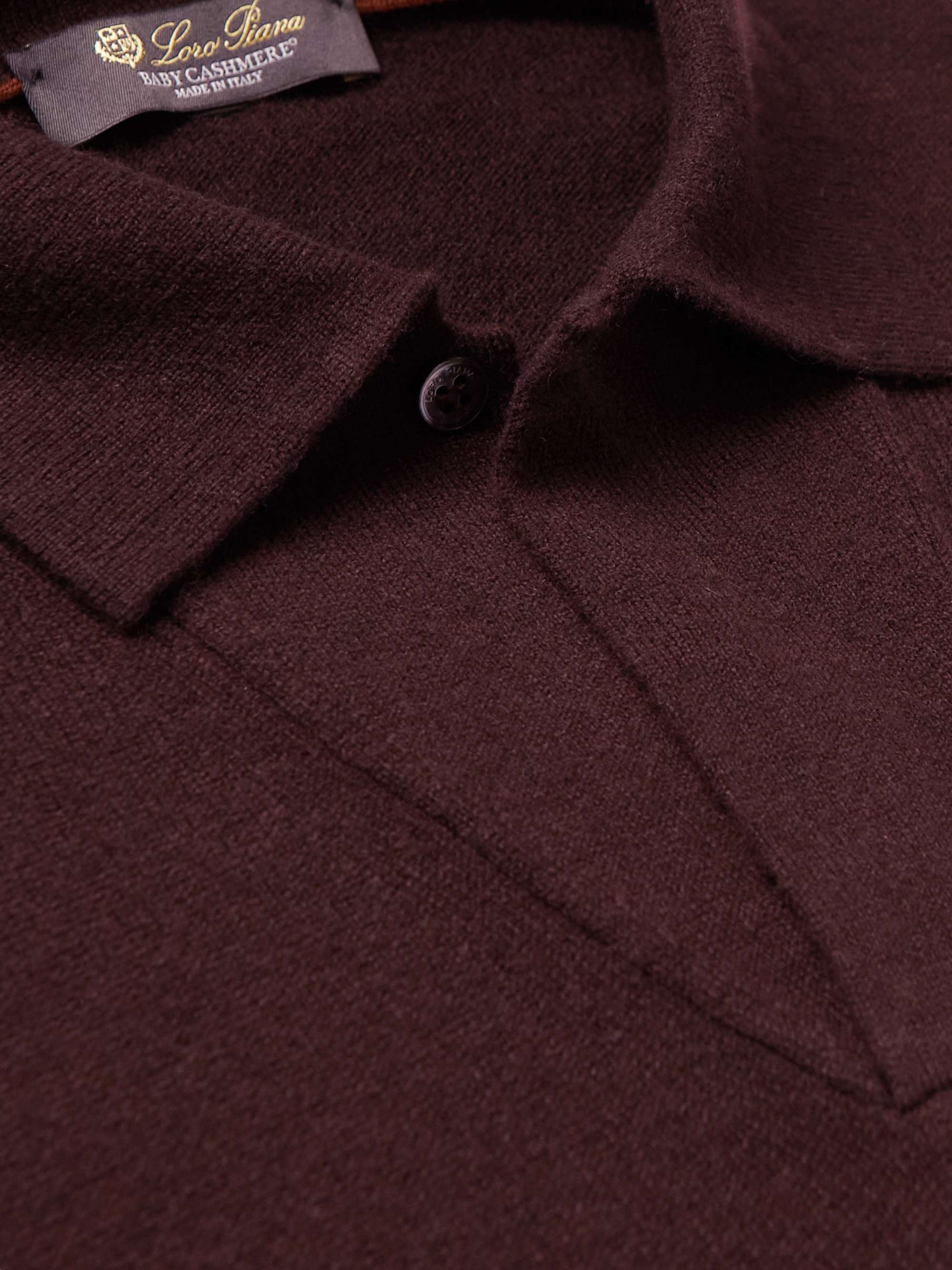 LORO PIANA Baby Cashmere Polo Shirt