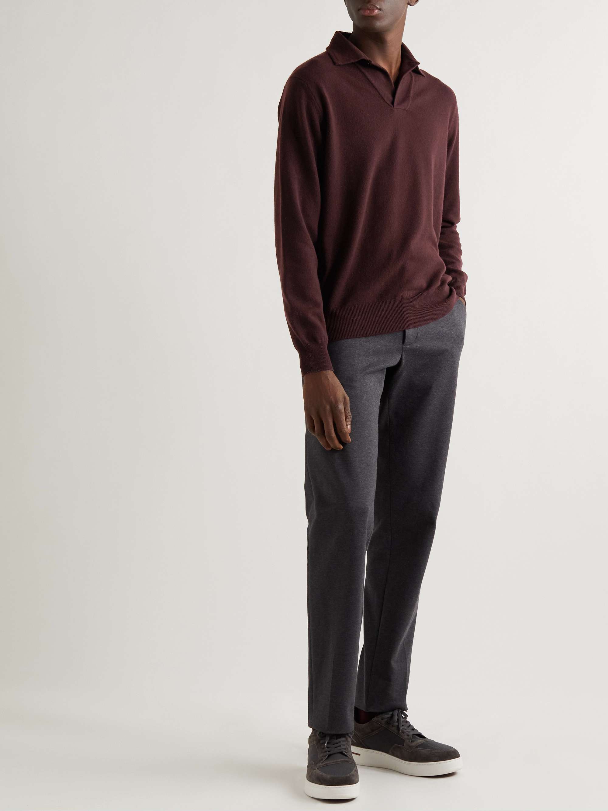 LORO PIANA Baby Cashmere Polo Shirt