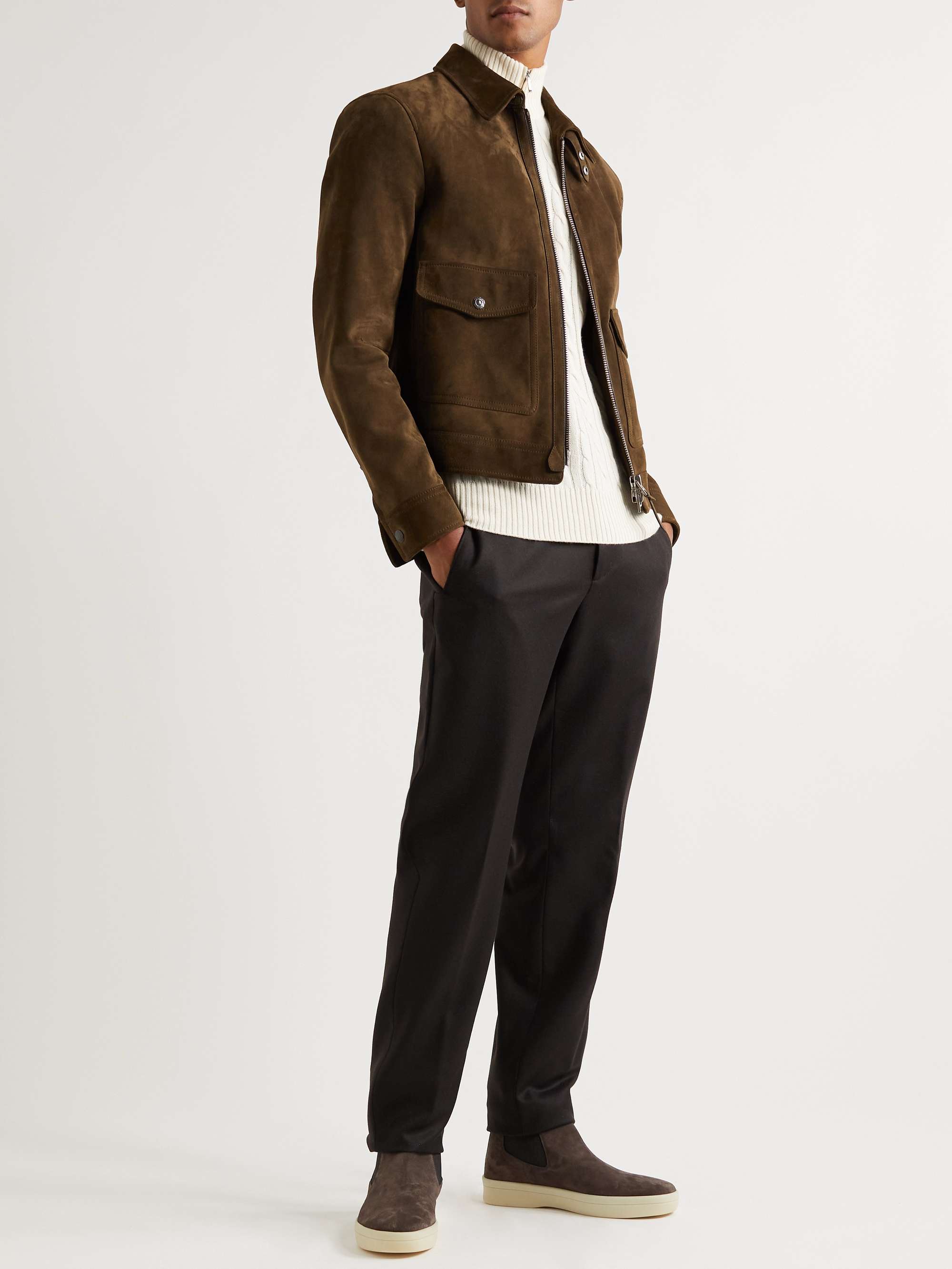 LORO PIANA Leisure City Wool and Cashmere-Blend Trousers