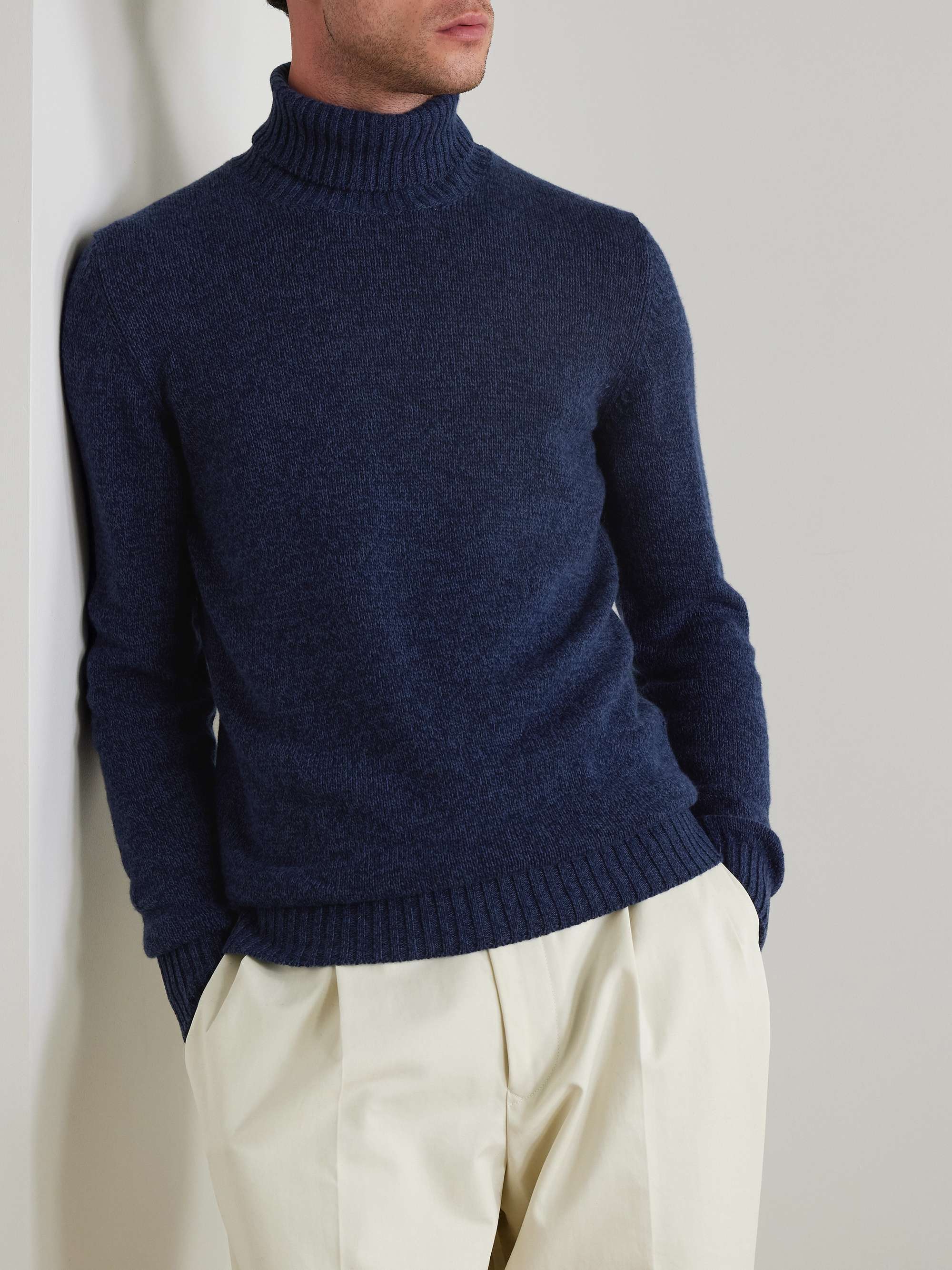 LORO PIANA Baby Cashmere Rollneck Sweater