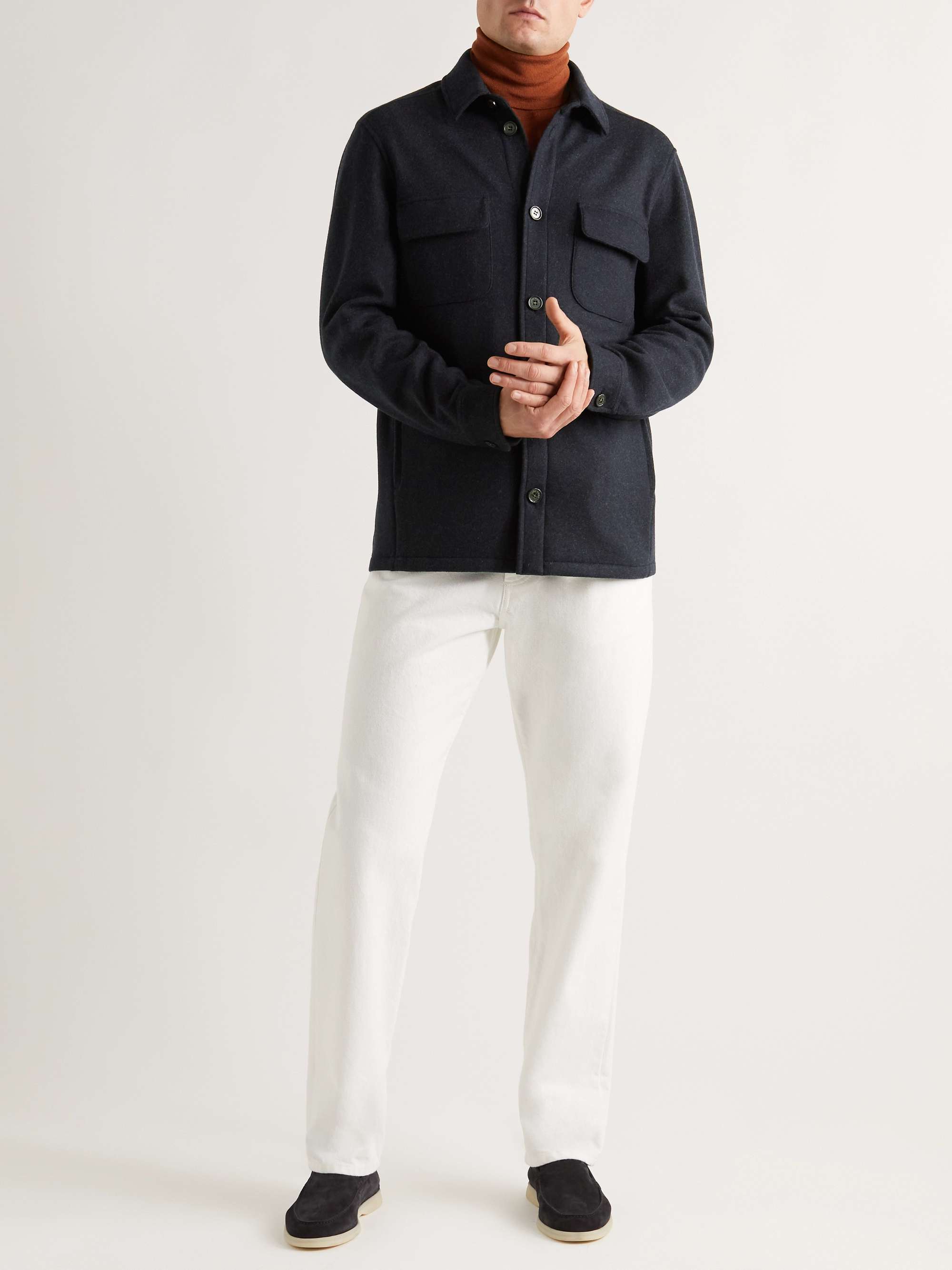 LORO PIANA Cashmere-Blend Overshirt