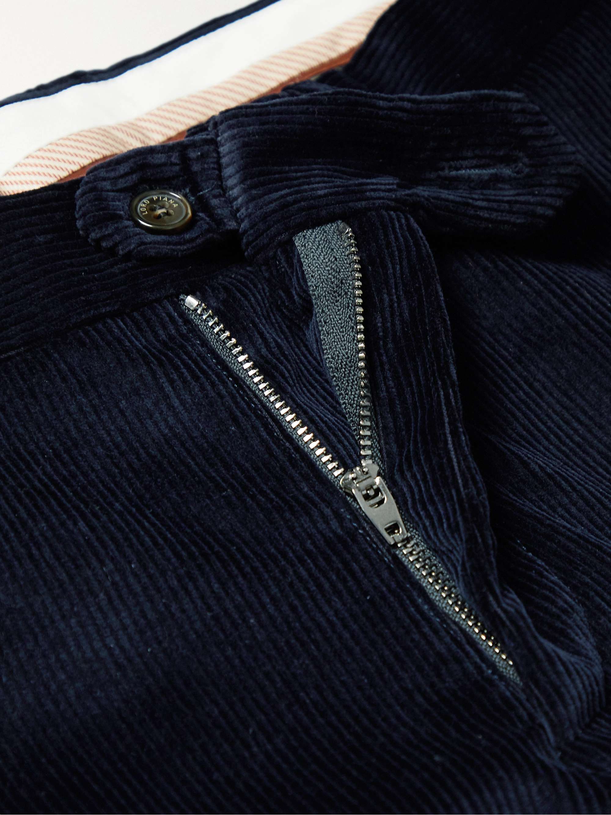 LORO PIANA Straight-Leg Cotton-Corduroy Trousers
