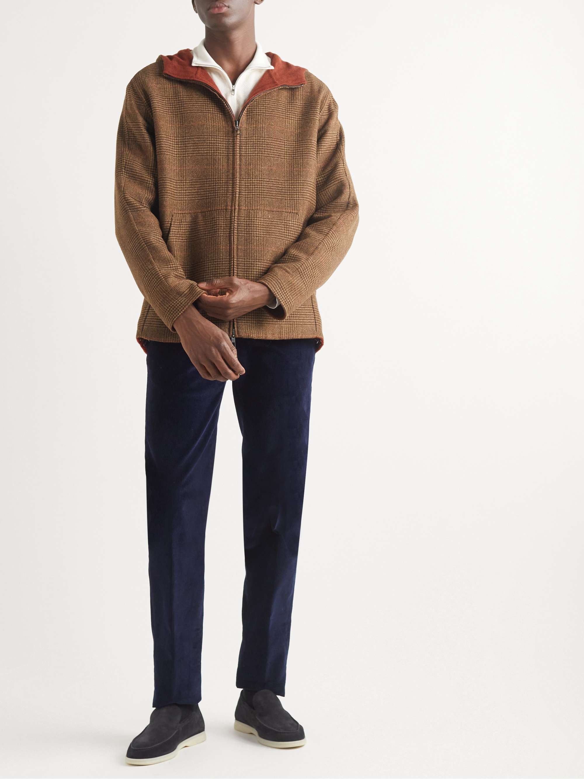 LORO PIANA Straight-Leg Cotton-Corduroy Trousers
