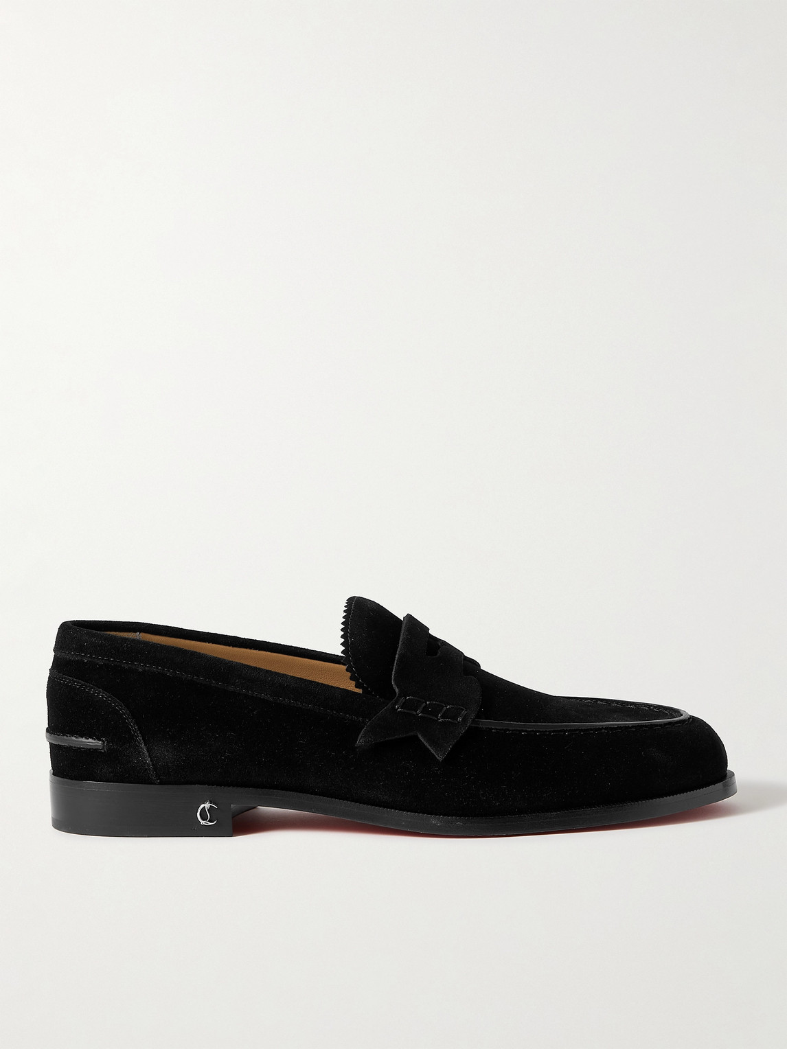 Christian Louboutin No Penny Suede Loafers - Men