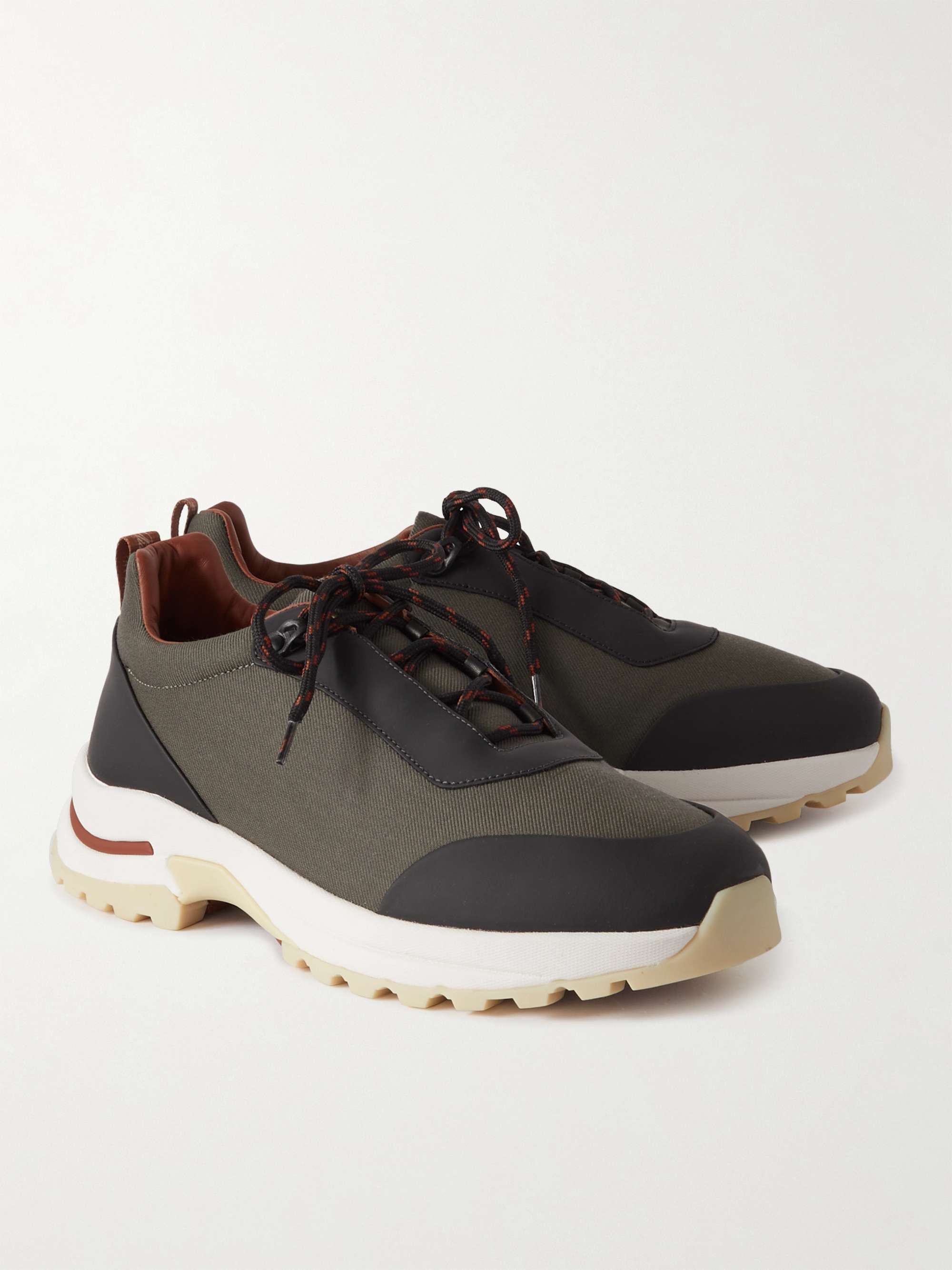 LORO PIANA Trail Walk Rubber-Trimmed TechnoWool Sneakers
