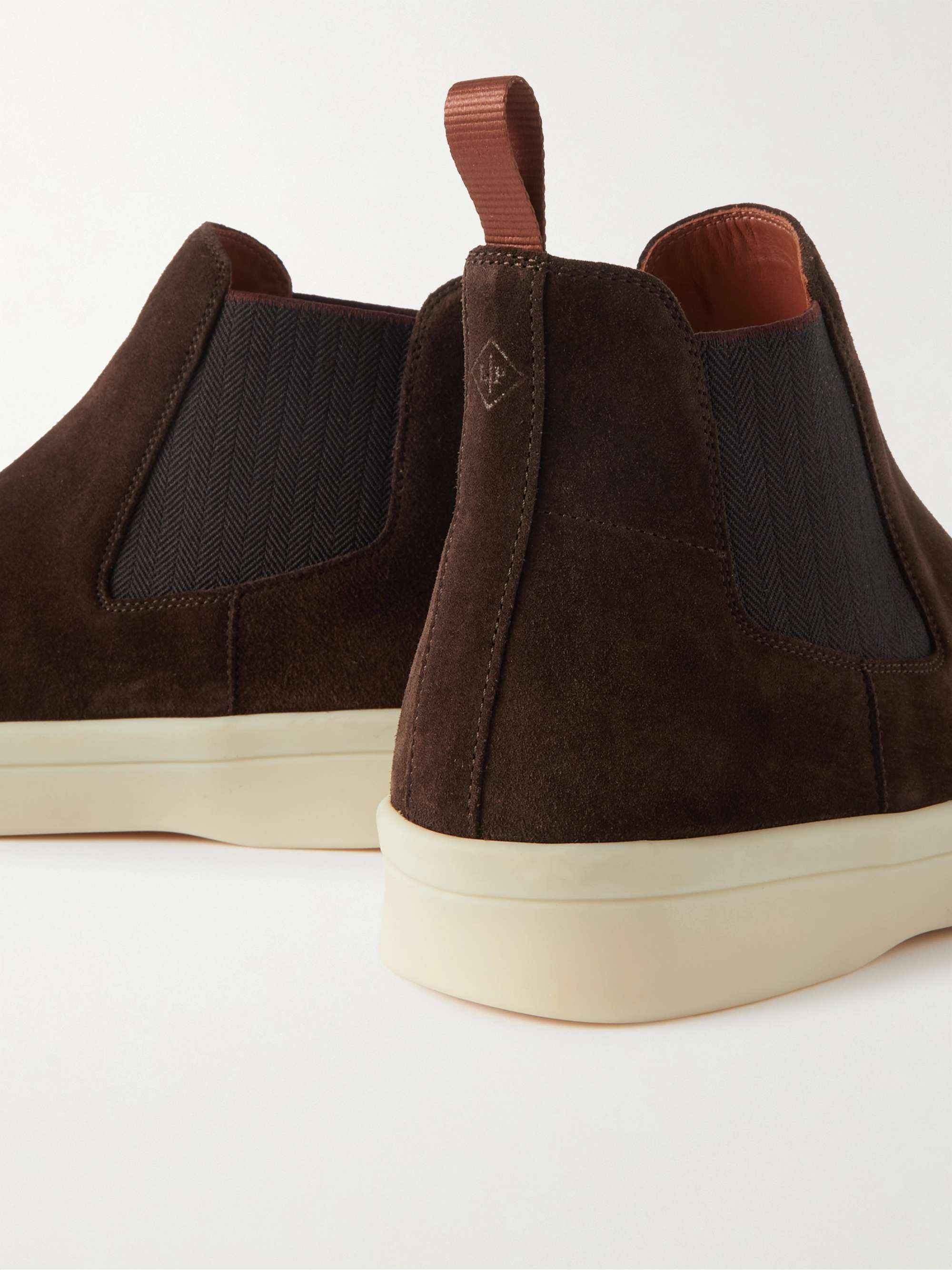 LORO PIANA Beatle Ultimate Walk Suede Chelsea Boots
