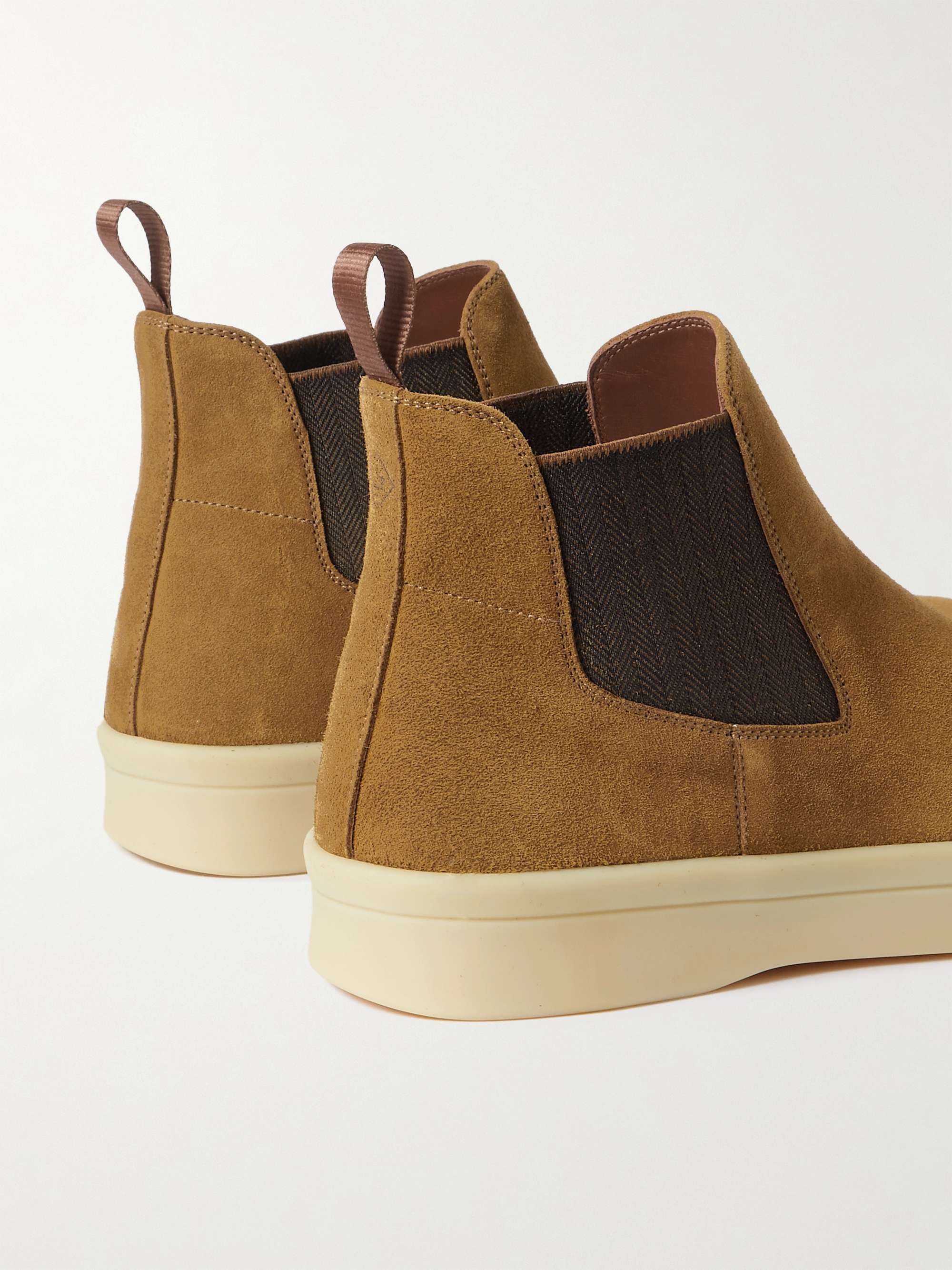 LORO PIANA Beatle Ultimate Walk Suede Chelsea Boots