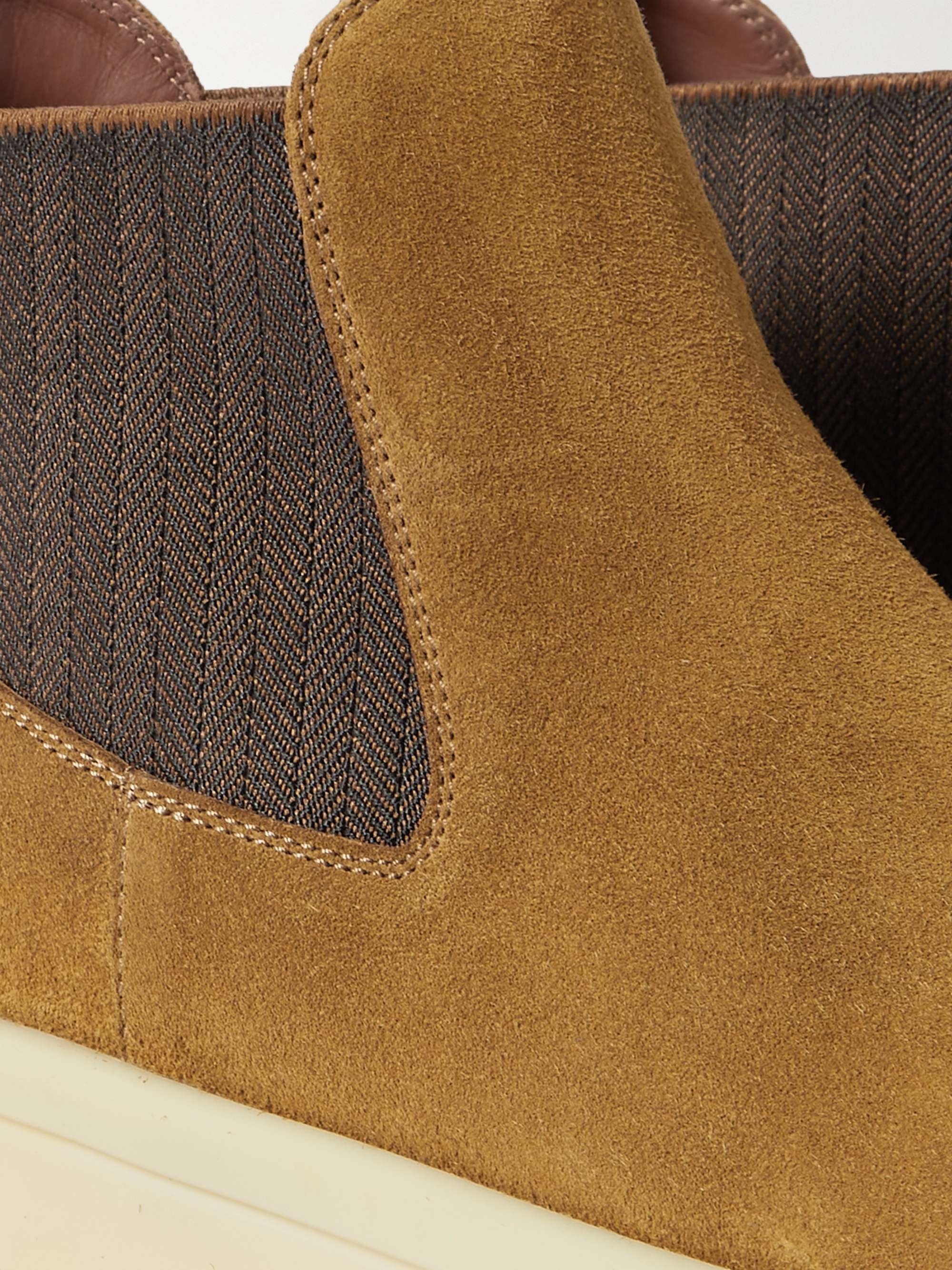 LORO PIANA Beatle Ultimate Walk Suede Chelsea Boots