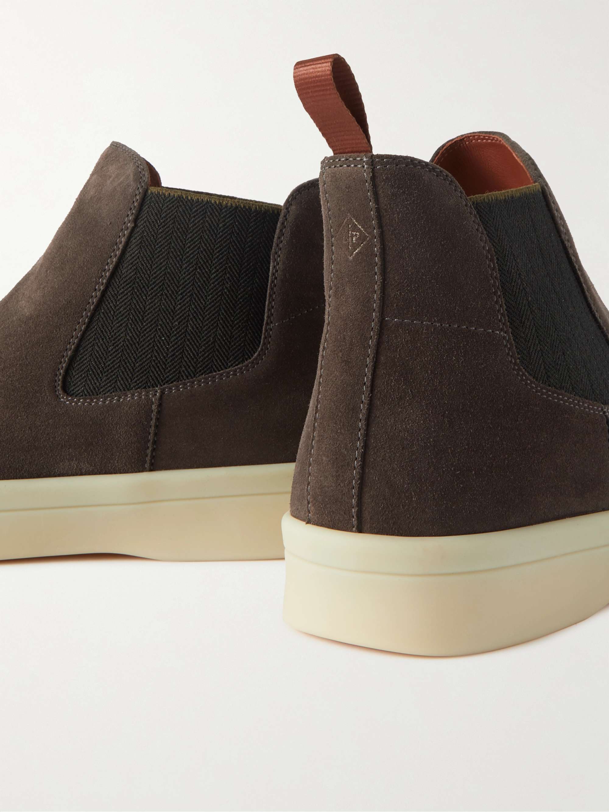 LORO PIANA Beatle Ultimate Walk Suede Chelsea Boots