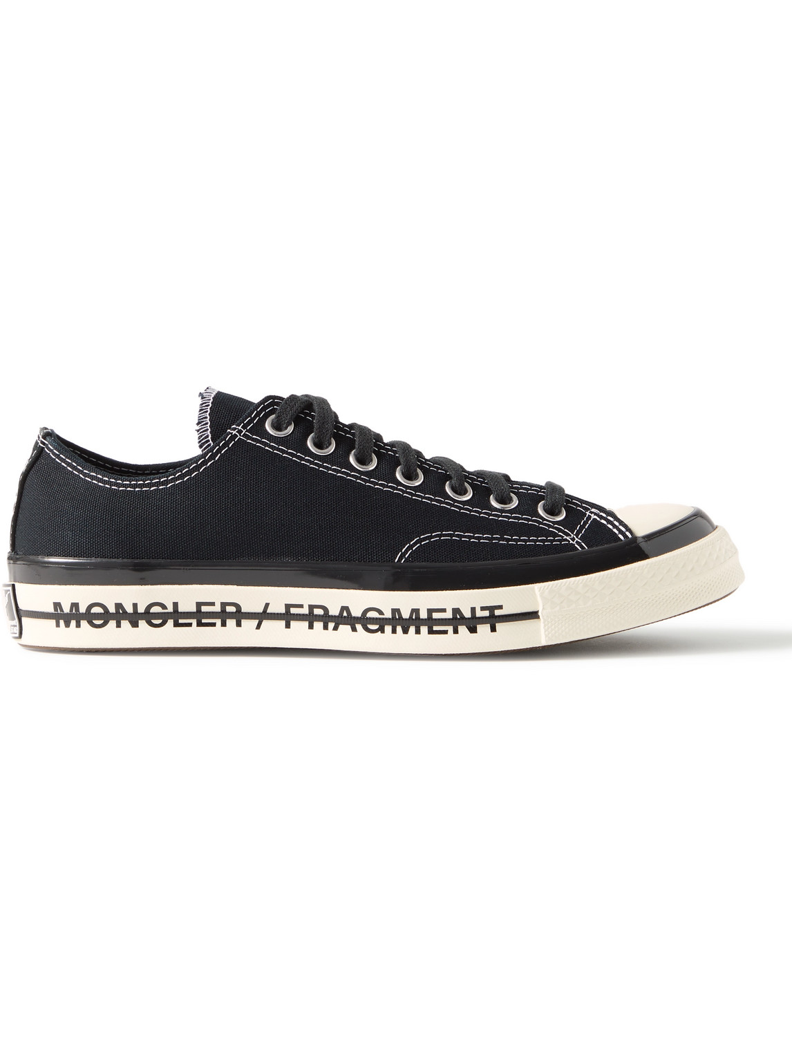 Moncler Converse 7  Fragment Fraylor Iii Canvas Trainers In Black