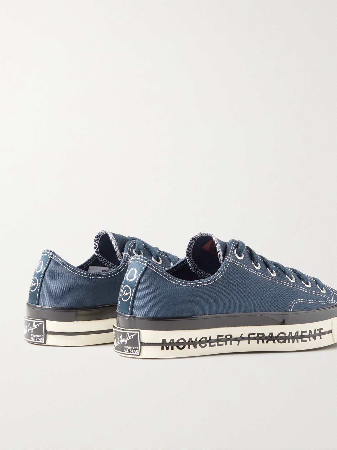 Shop Moncler Converse 7  Fragment Fraylor Iii Canvas Sneakers In Blue