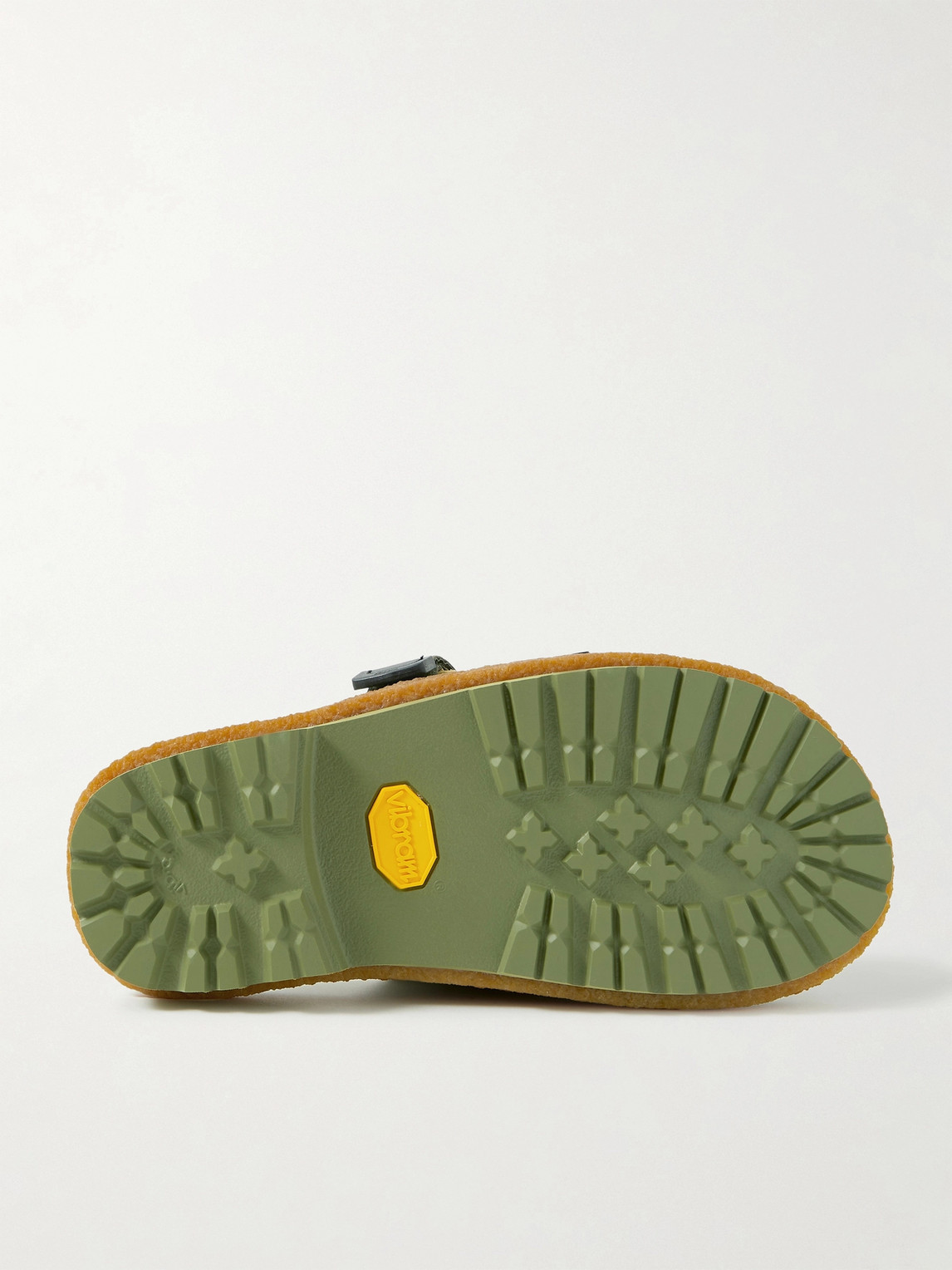 Shop Moncler Genius Suicoke 2 Moncler 1952 Moto Mountain Ripstop And Rubber Slides In Green