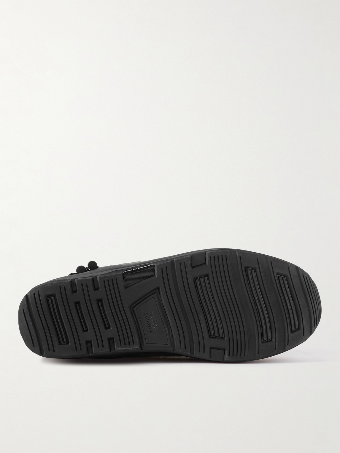 Shop Moncler Genius Suicoke 2 Moncler 1952 Pepper Quilted Nylon Loafers In Black